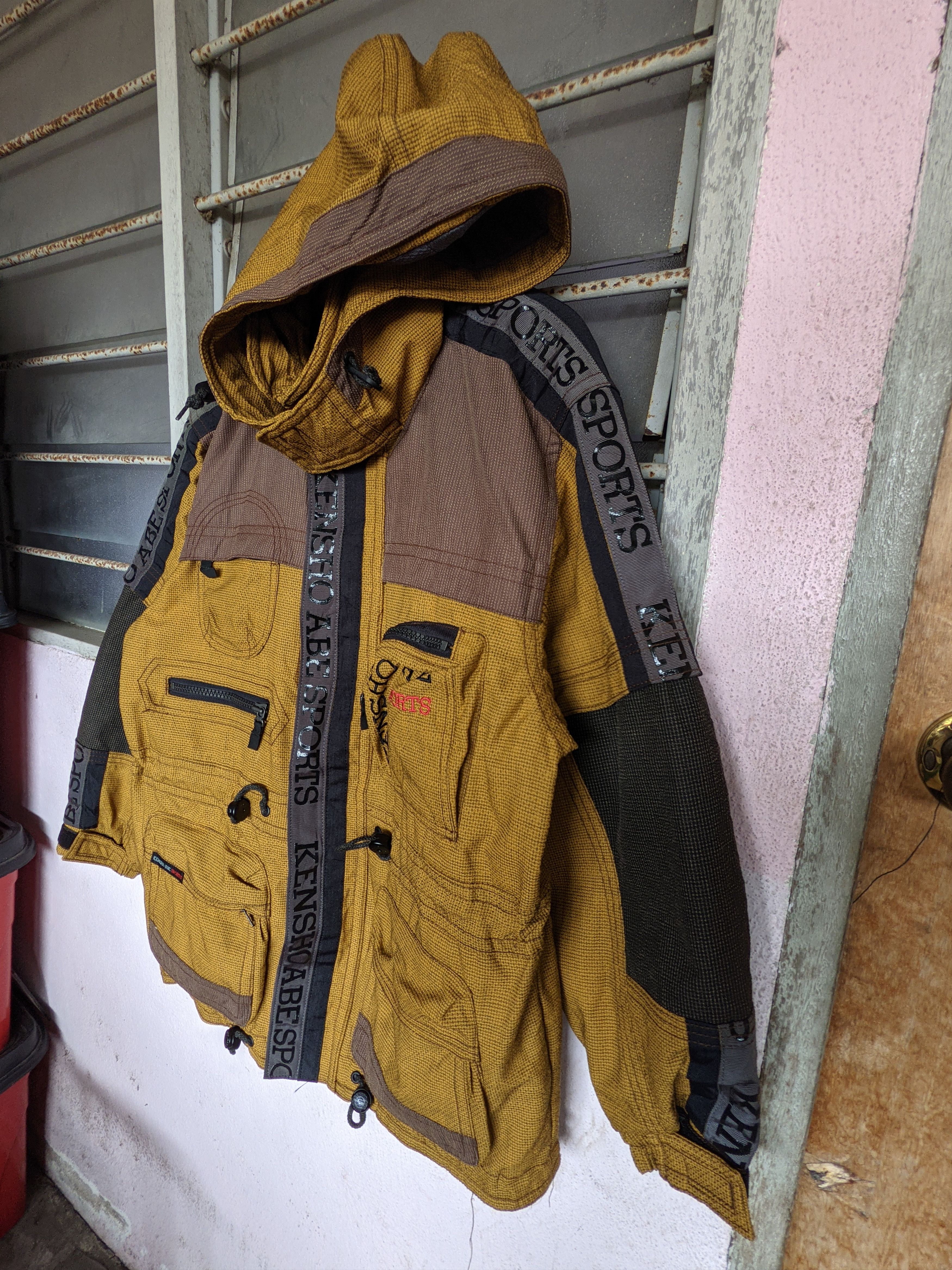 Japanese Brand × Kensho Abe Kensho Abe Sport Woven Spellout Winter Jacket Size US S / EU 44-46 / 1 - 4 Thumbnail