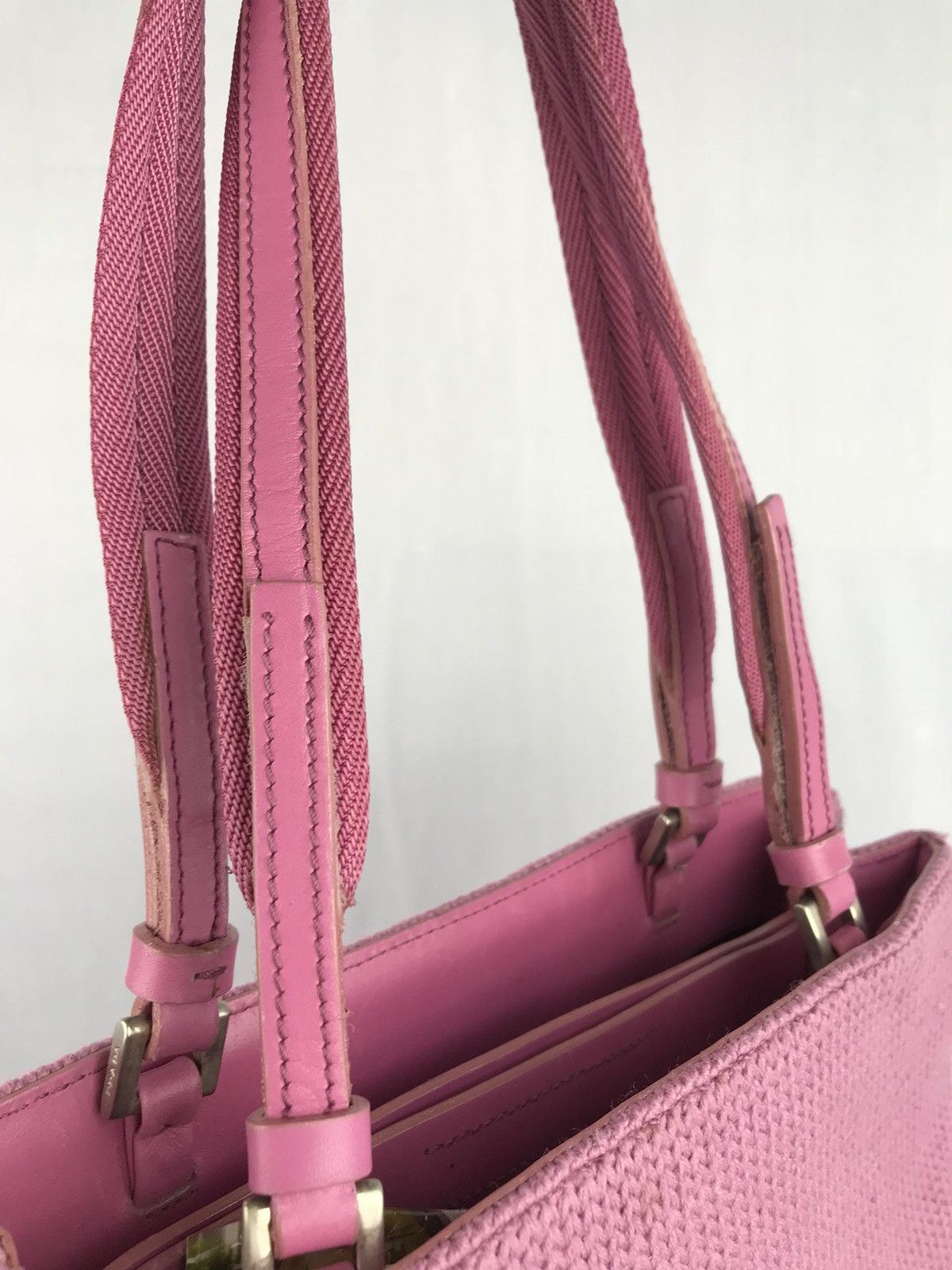 Prada × Vintage ❌Last Drop❌ 🔥Rare🔥Authentic Prada Pink Shoulder Bag Size ONE SIZE - 10 Thumbnail