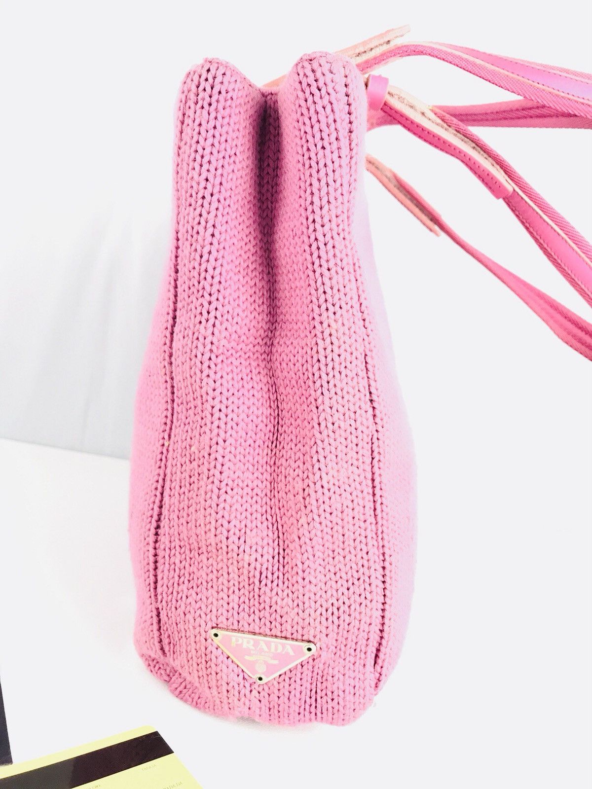 Prada × Vintage ❌Last Drop❌ 🔥Rare🔥Authentic Prada Pink Shoulder Bag Size ONE SIZE - 7 Thumbnail