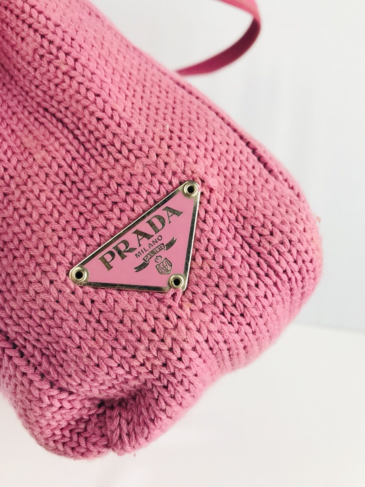 Prada × Vintage ❌Last Drop❌ 🔥Rare🔥Authentic Prada Pink Shoulder Bag Size ONE SIZE - 4 Thumbnail