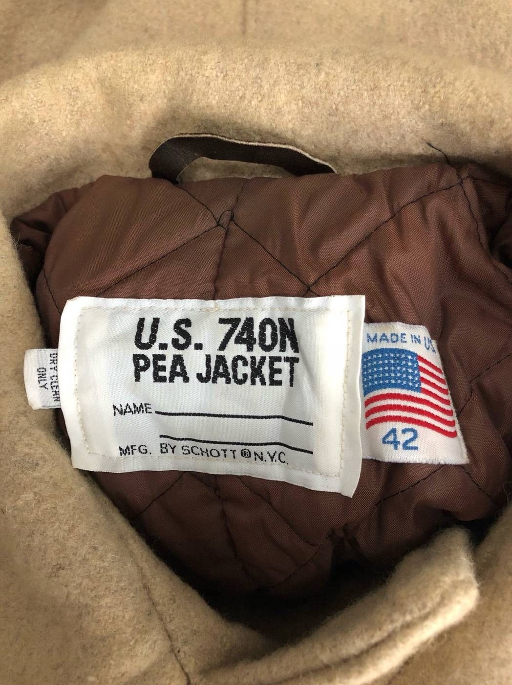 Schott RARE ‼️ Schott NYC Peacoat Double Breasted Wool Winter Coat Size US M / EU 48-50 / 2 - 7 Thumbnail
