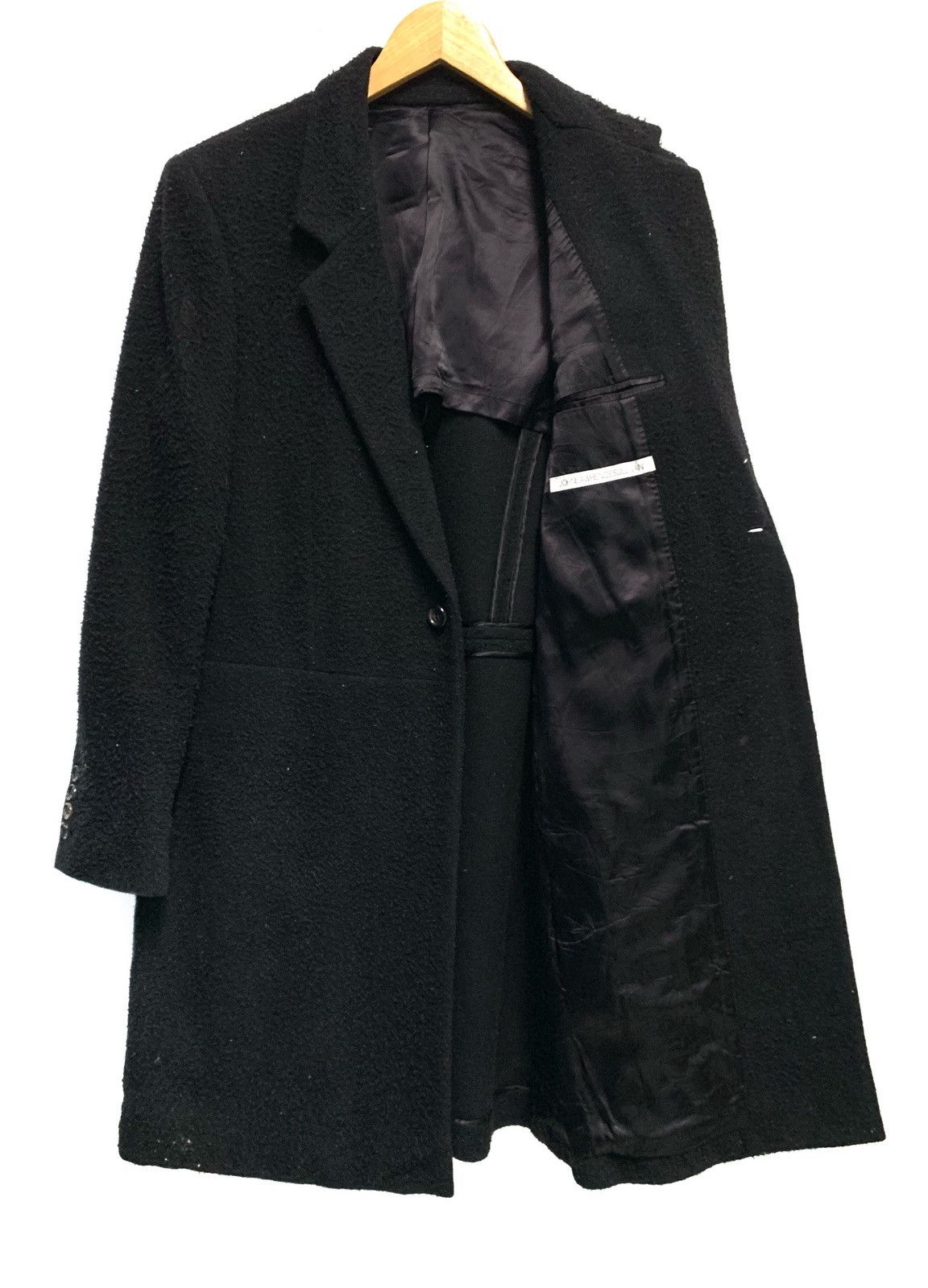 JOHN LAWRENCE SULLIVAN Black Chester Wool Long Jacket Size US S / EU 44-46 / 1 - 4 Thumbnail