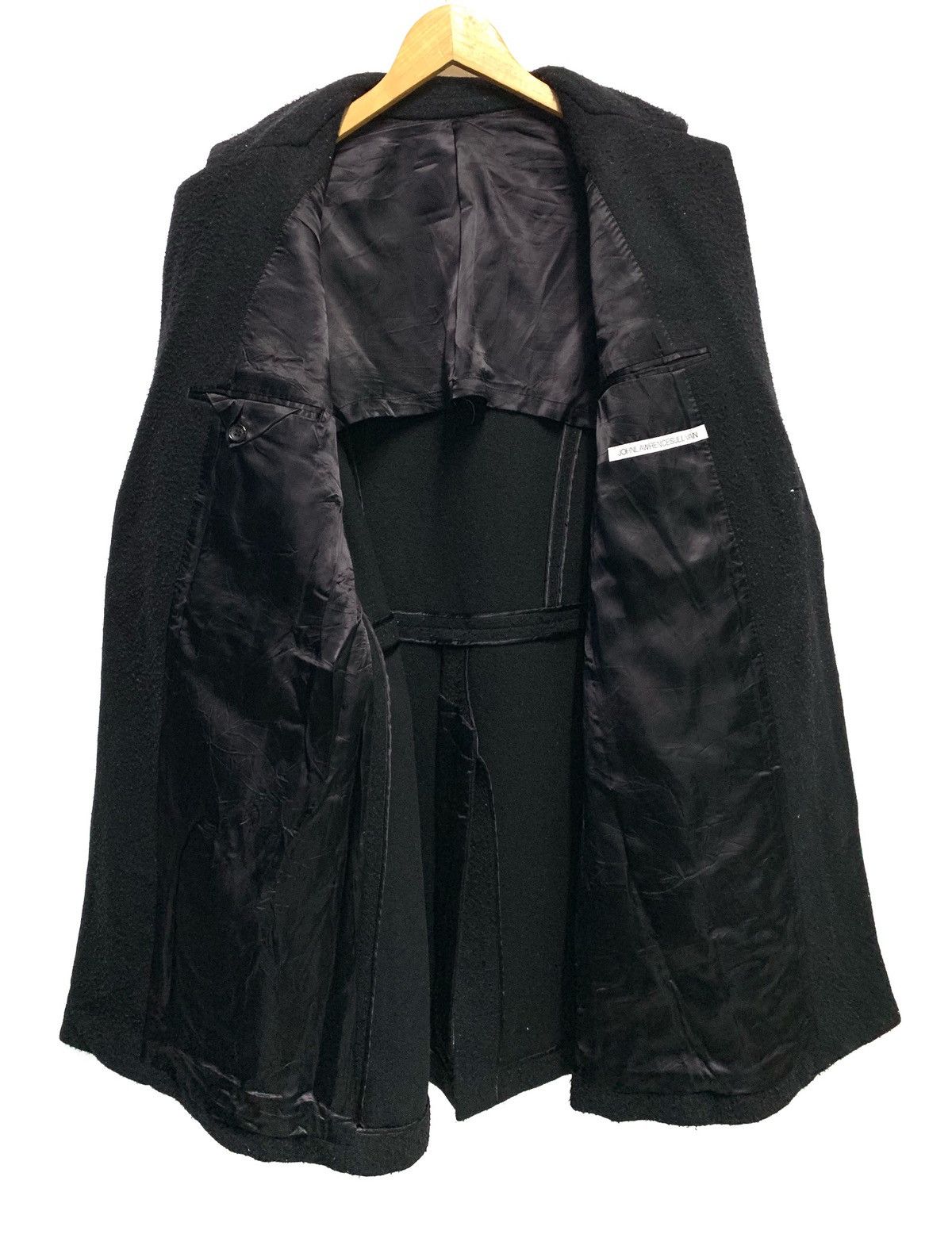 JOHN LAWRENCE SULLIVAN Black Chester Wool Long Jacket Size US S / EU 44-46 / 1 - 5 Thumbnail