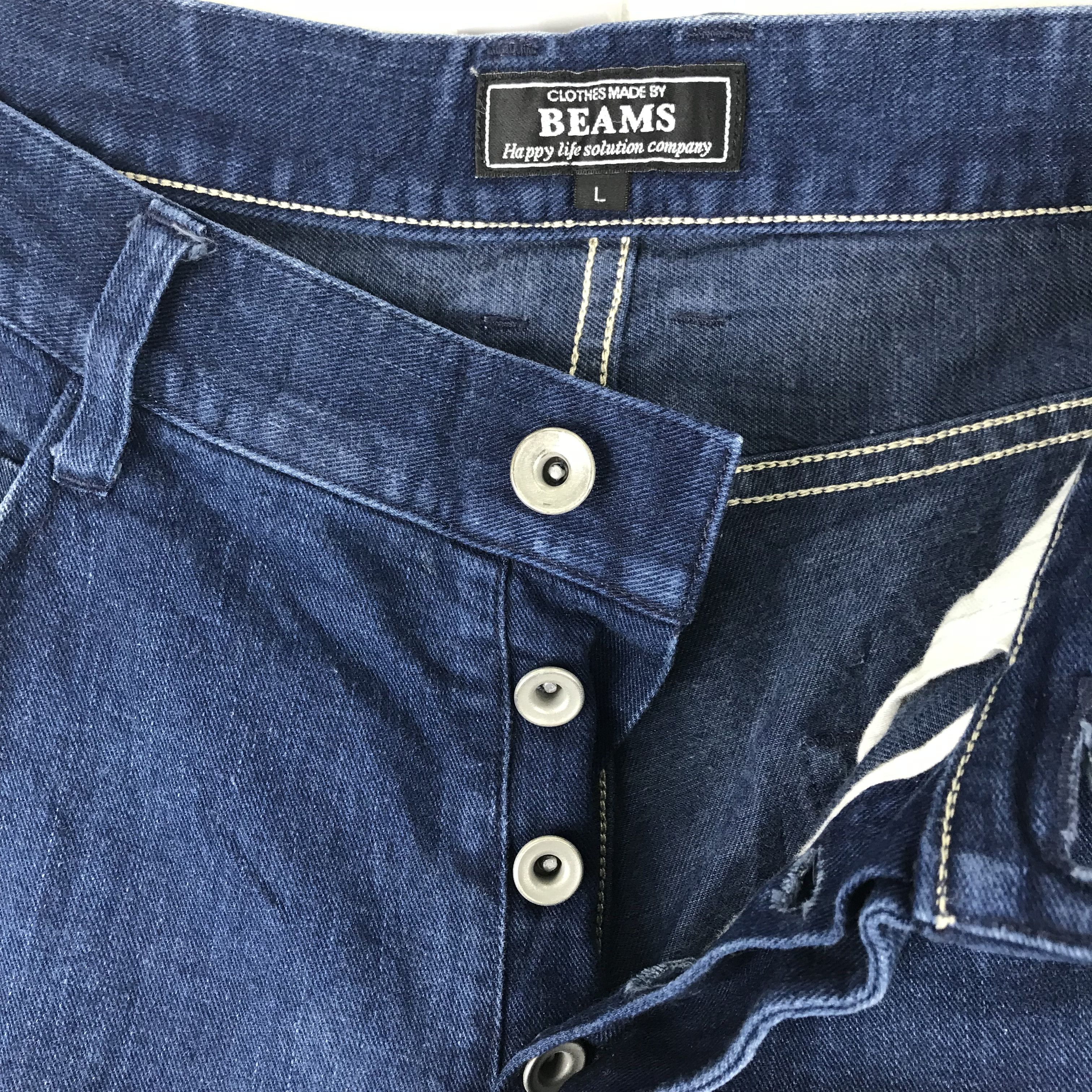 Beams Plus X110 BEAMS JAPANESE FABRIC BLUE INDIGO DENIM Size US 35 - 2 Thumbnail