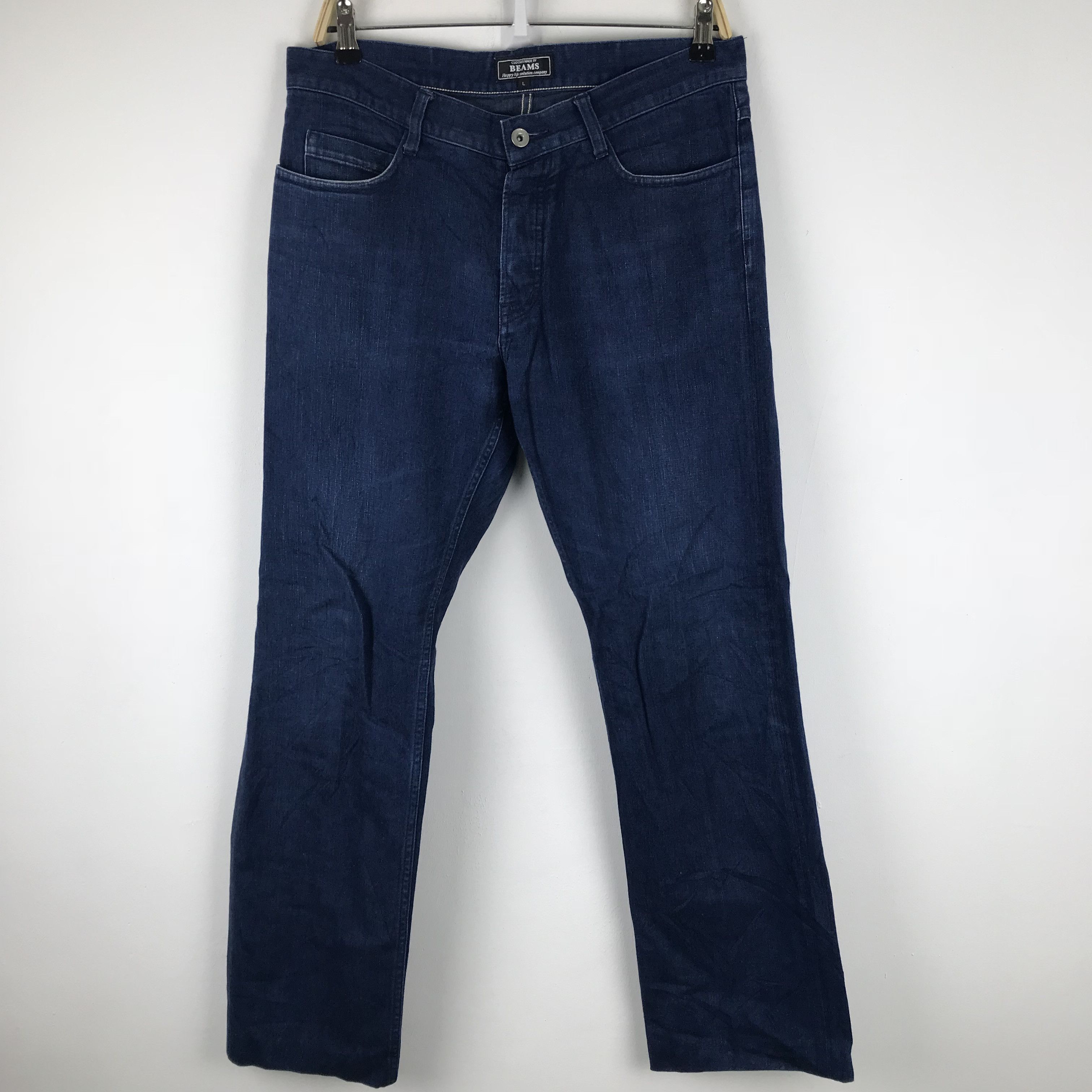 Beams Plus X110 BEAMS JAPANESE FABRIC BLUE INDIGO DENIM Size US 35 - 1 Thumbnail