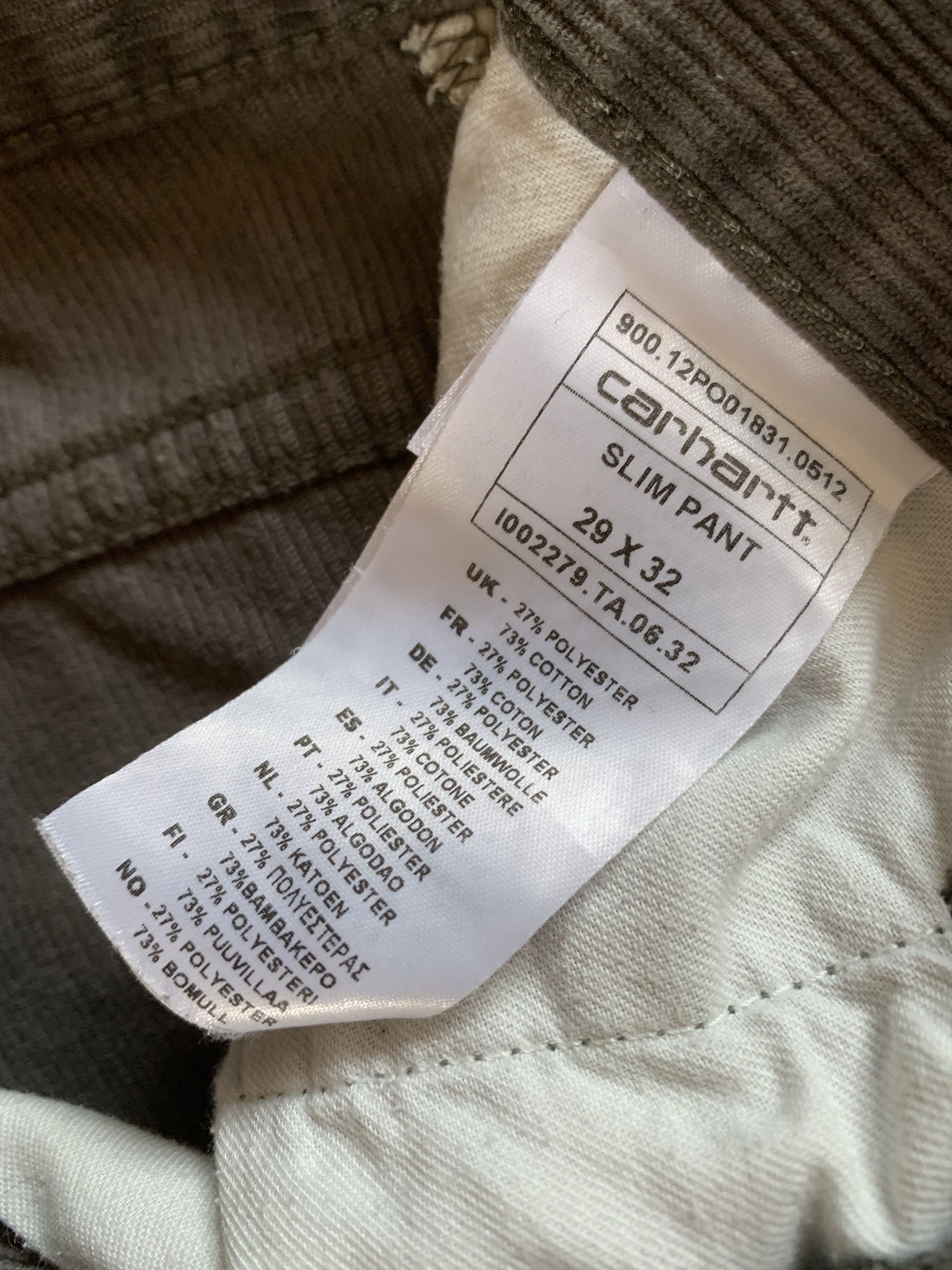 Carhartt × Carhartt Wip × Vintage 90s Carhartt Corduroy Velvet Pants 29x32 Size 32" / US 10 / IT 46 - 6 Thumbnail