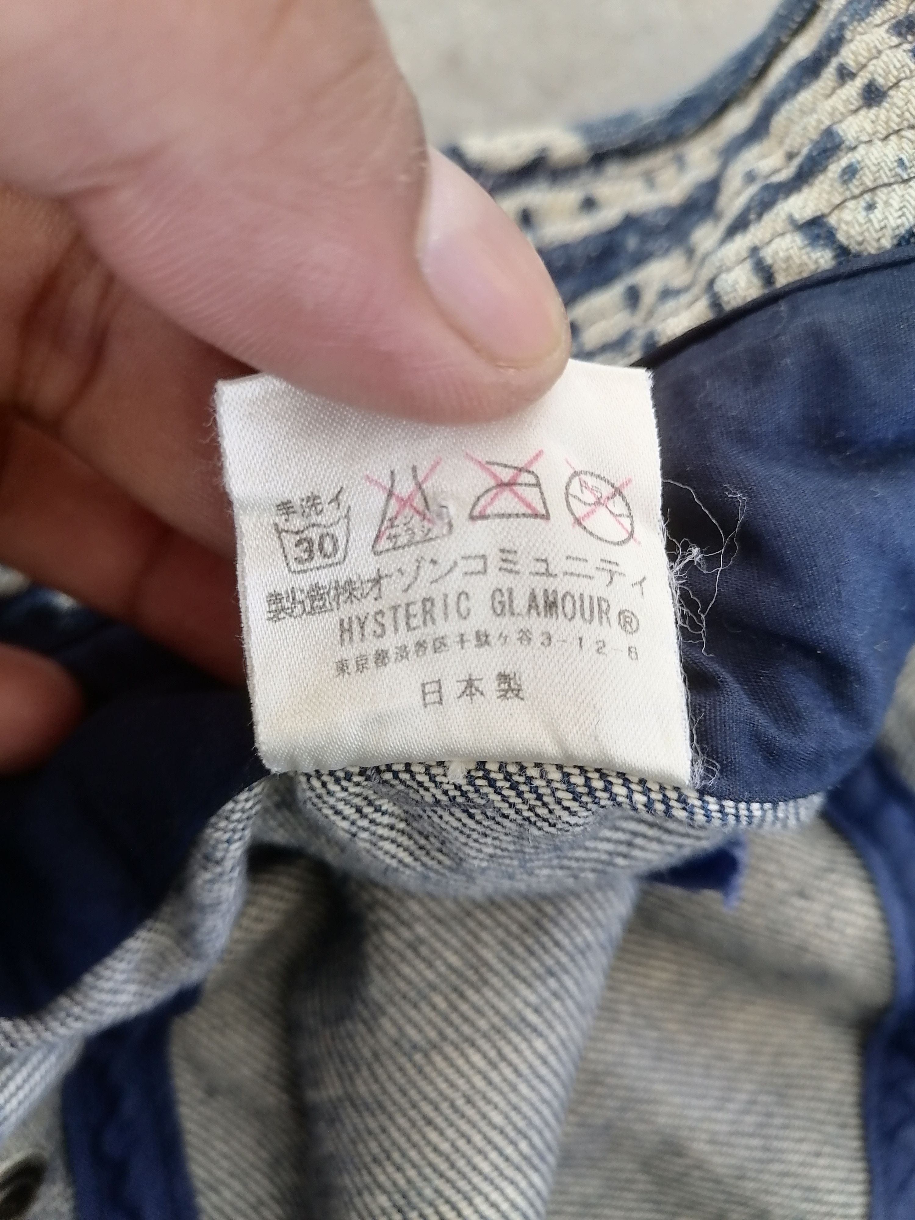 Hysteric Glamour Hysteric Glamour Japan Denim Bucket Hat Size ONE SIZE - 8 Thumbnail