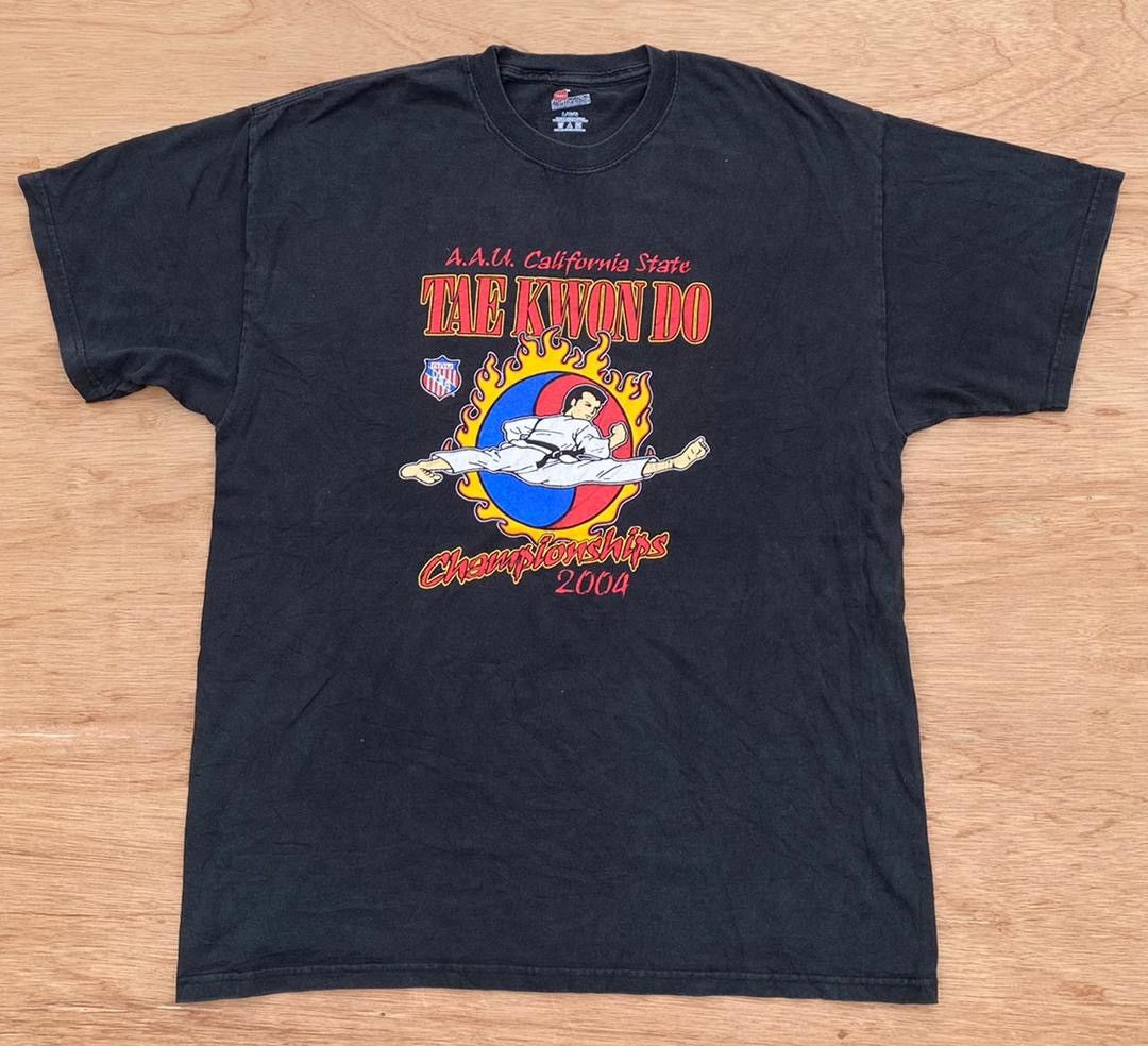Hanes × Vintage vintage tee D -18 taekwando Size US L / EU 52-54 / 3 - 1 Thumbnail
