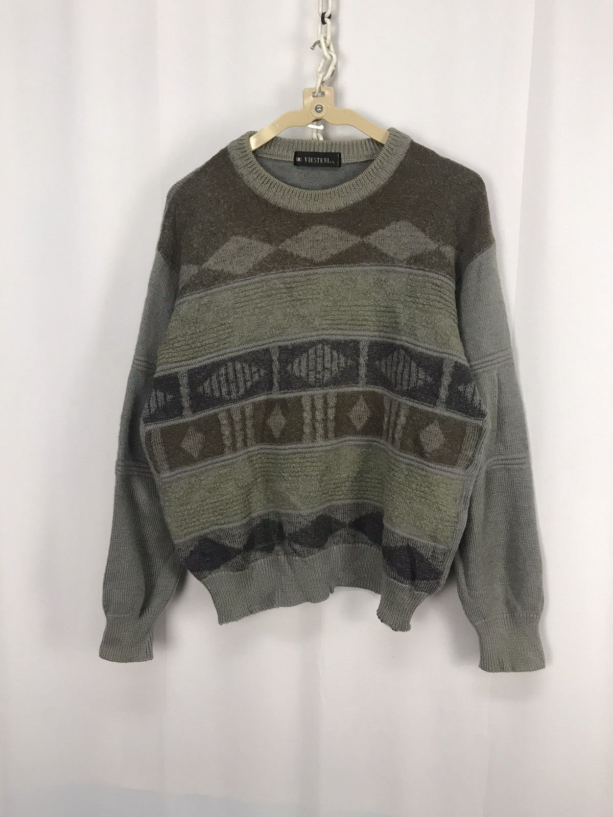 Japanese Brand × Vintage Viesteni knit distressed sweatshirt Size US M / EU 48-50 / 2 - 7 Thumbnail