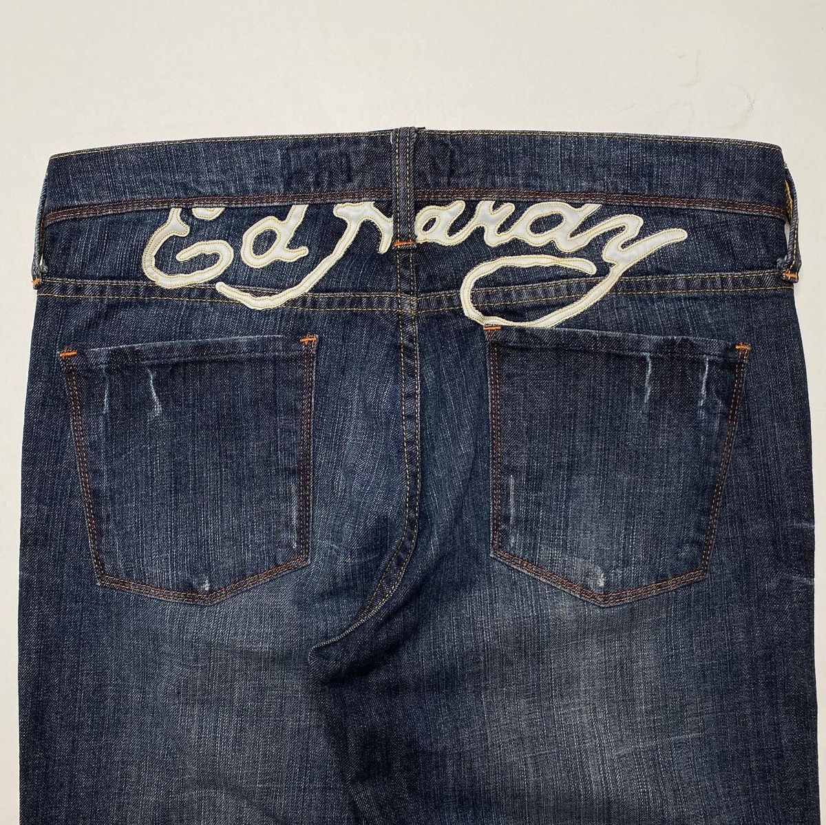 Christian Audigier × Ed Hardy Ed Hardy by Audigier Love Kills Slowly Denim Pants Size US 31 - 4 Thumbnail