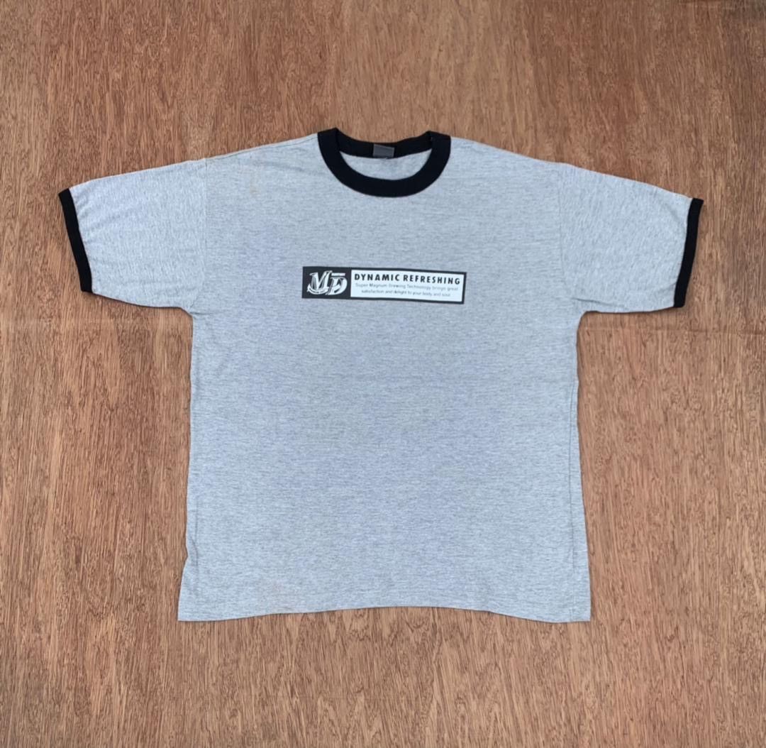 image of Vintage Tee D - 19 Magnum Dry in Grey, Men's (Size Large)