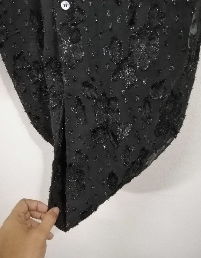 Comme des Garcons Vintage AD99 Tricot Comme Des Garçons Buttons Shirt Floral Size US M / EU 48-50 / 2 - 9 Thumbnail