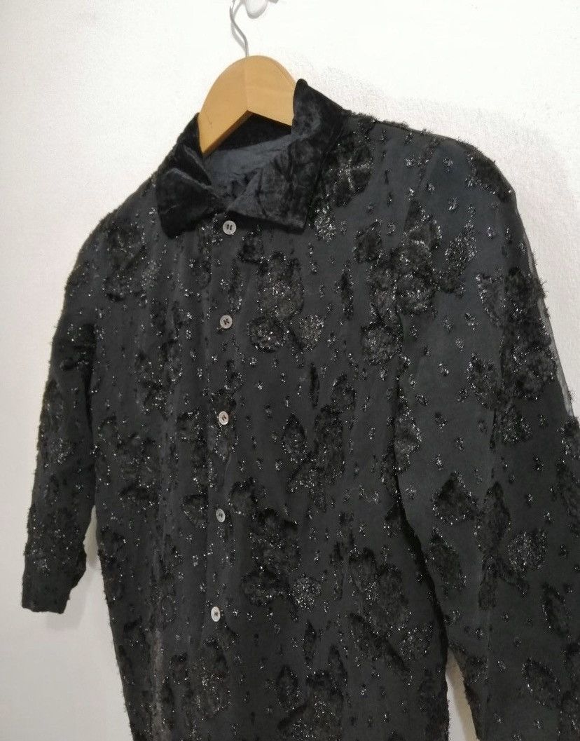 Comme des Garcons Vintage AD99 Tricot Comme Des Garçons Buttons Shirt Floral Size US M / EU 48-50 / 2 - 4 Thumbnail