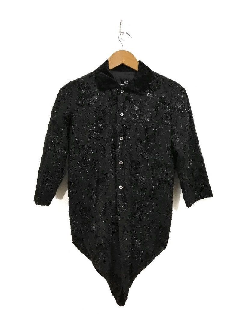 Comme des Garcons Vintage AD99 Tricot Comme Des Garçons Buttons Shirt Floral Size US M / EU 48-50 / 2 - 1 Thumbnail