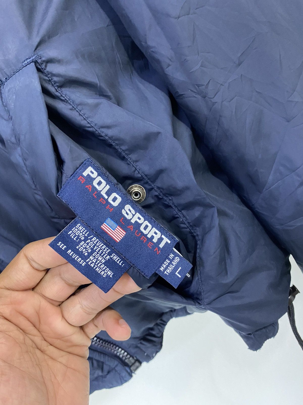 Polo Ralph Lauren Vintage 90 Polo Sport RalphLauren Quilted Puffer Reversible Size US L / EU 52-54 / 3 - 8 Thumbnail