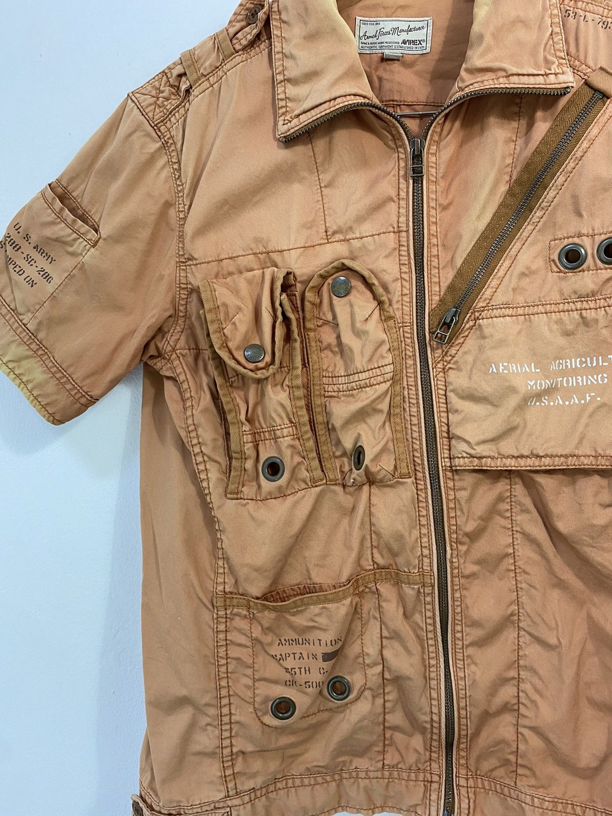 Avirex Vintage Avirex Short Sleeve Jacket / Shirt Tactical Utility Size US M / EU 48-50 / 2 - 5 Thumbnail