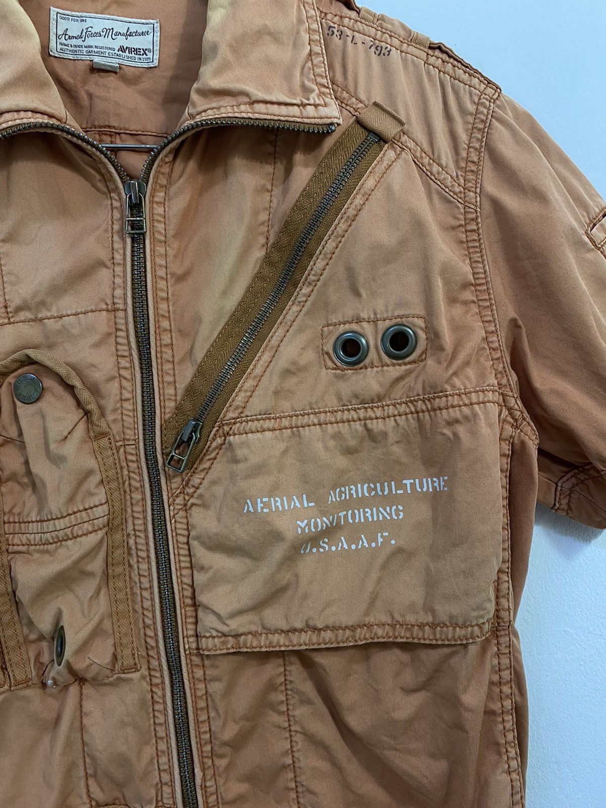 Avirex Vintage Avirex Short Sleeve Jacket / Shirt Tactical Utility Size US M / EU 48-50 / 2 - 4 Thumbnail