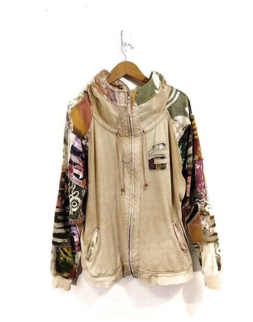 Designer Crazy Sleeve Patchwork Jacket Hoodies ElRodeo Kapital Style Size US M / EU 48-50 / 2 - 1 Thumbnail