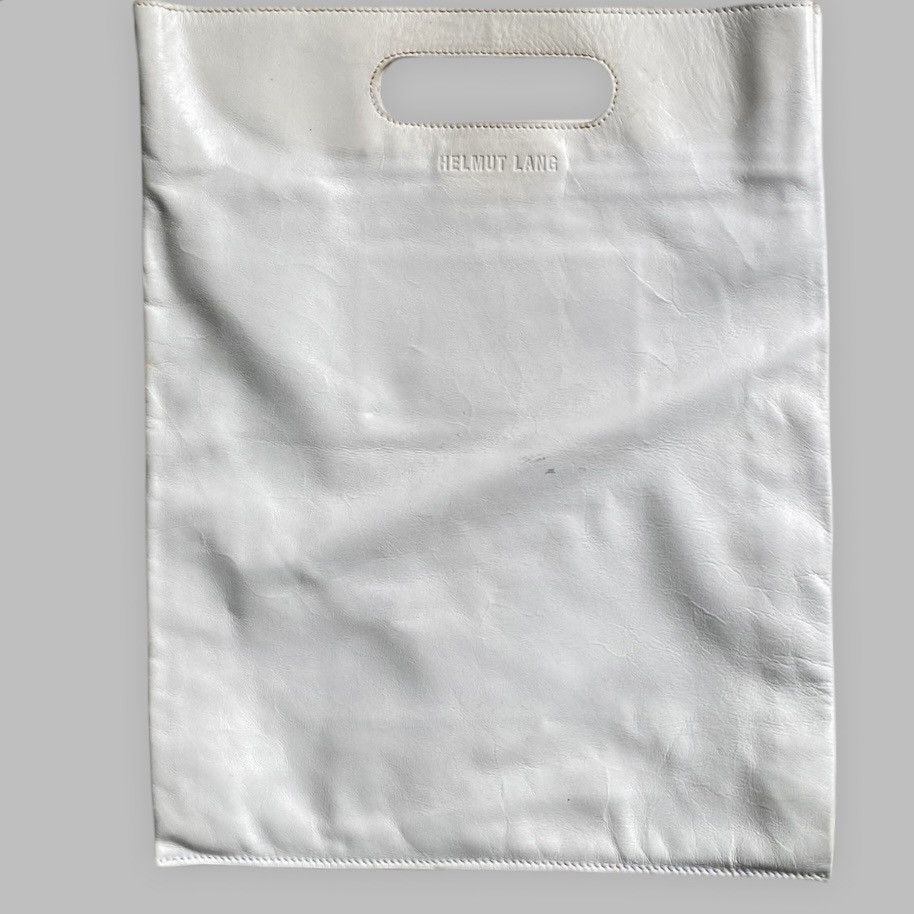 Helmut Lang Archive White Leather Hand Bag Size ONE SIZE - 2 Thumbnail