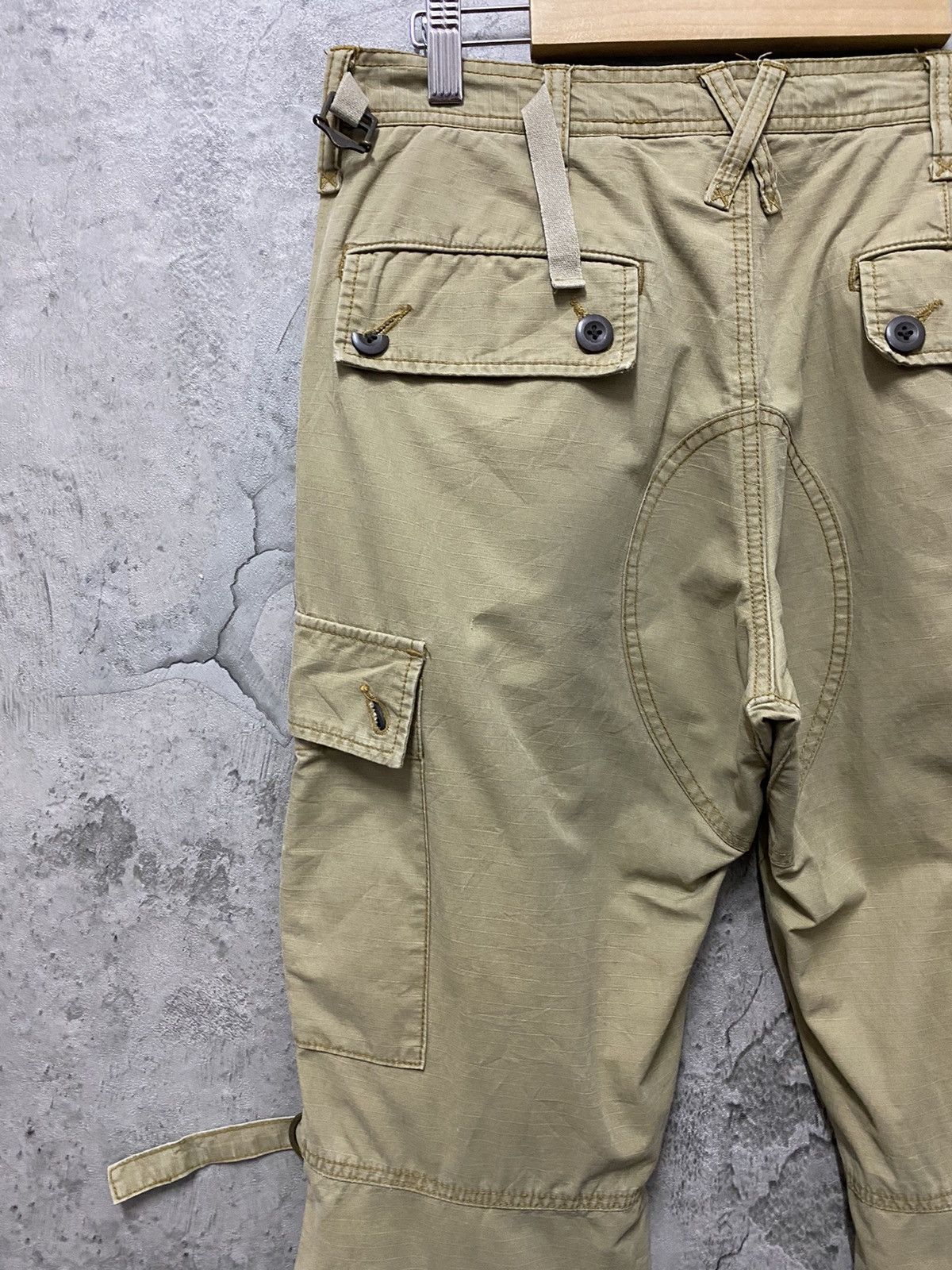 Designer Disciple Japan Parachute Bondage Multi Pocket Cargo Pants Size US 32 / EU 48 - 15 Thumbnail