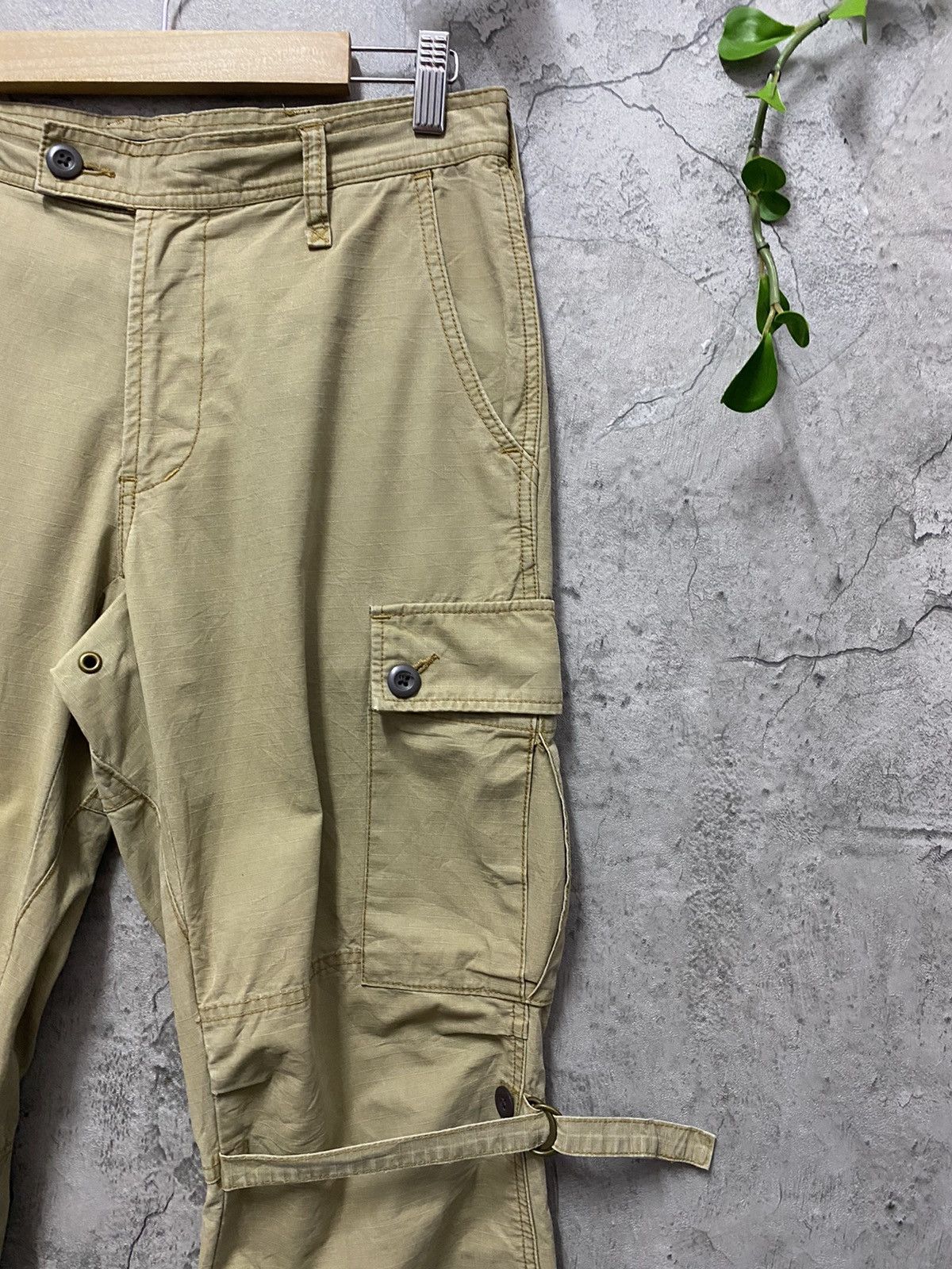 Designer Disciple Japan Parachute Bondage Multi Pocket Cargo Pants Size US 32 / EU 48 - 7 Thumbnail
