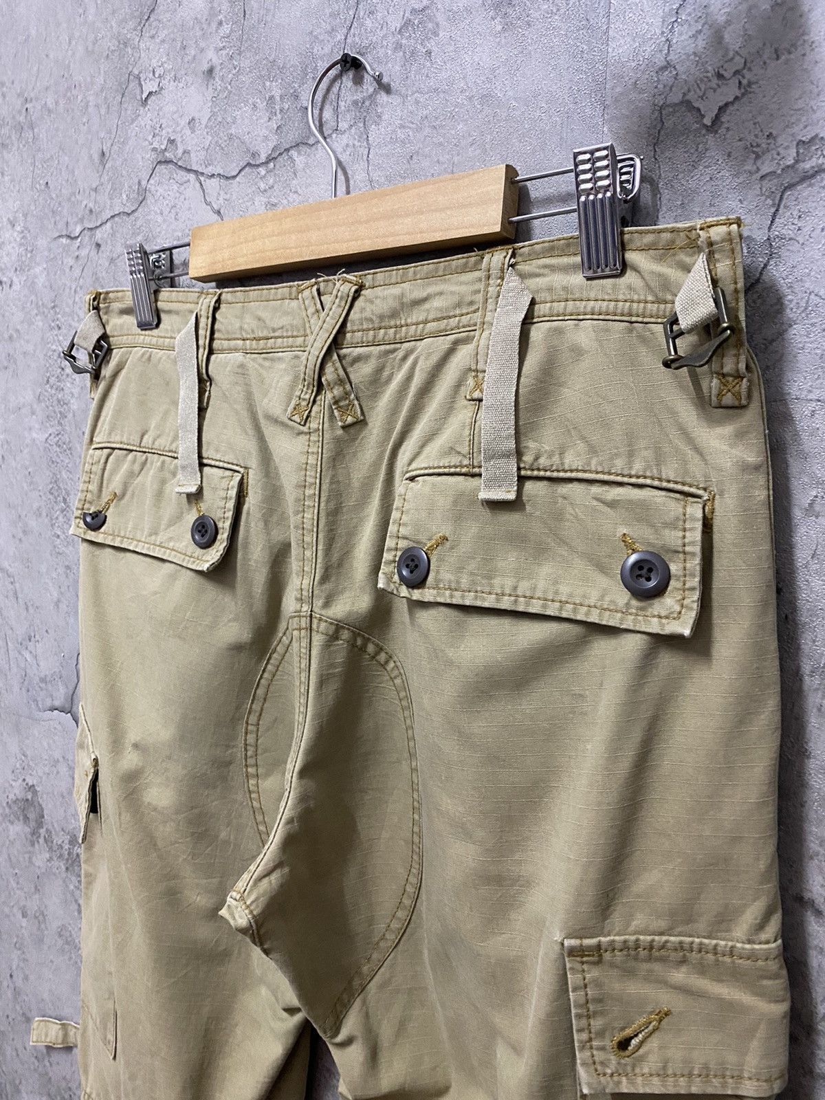 Designer Disciple Japan Parachute Bondage Multi Pocket Cargo Pants Size US 32 / EU 48 - 17 Thumbnail