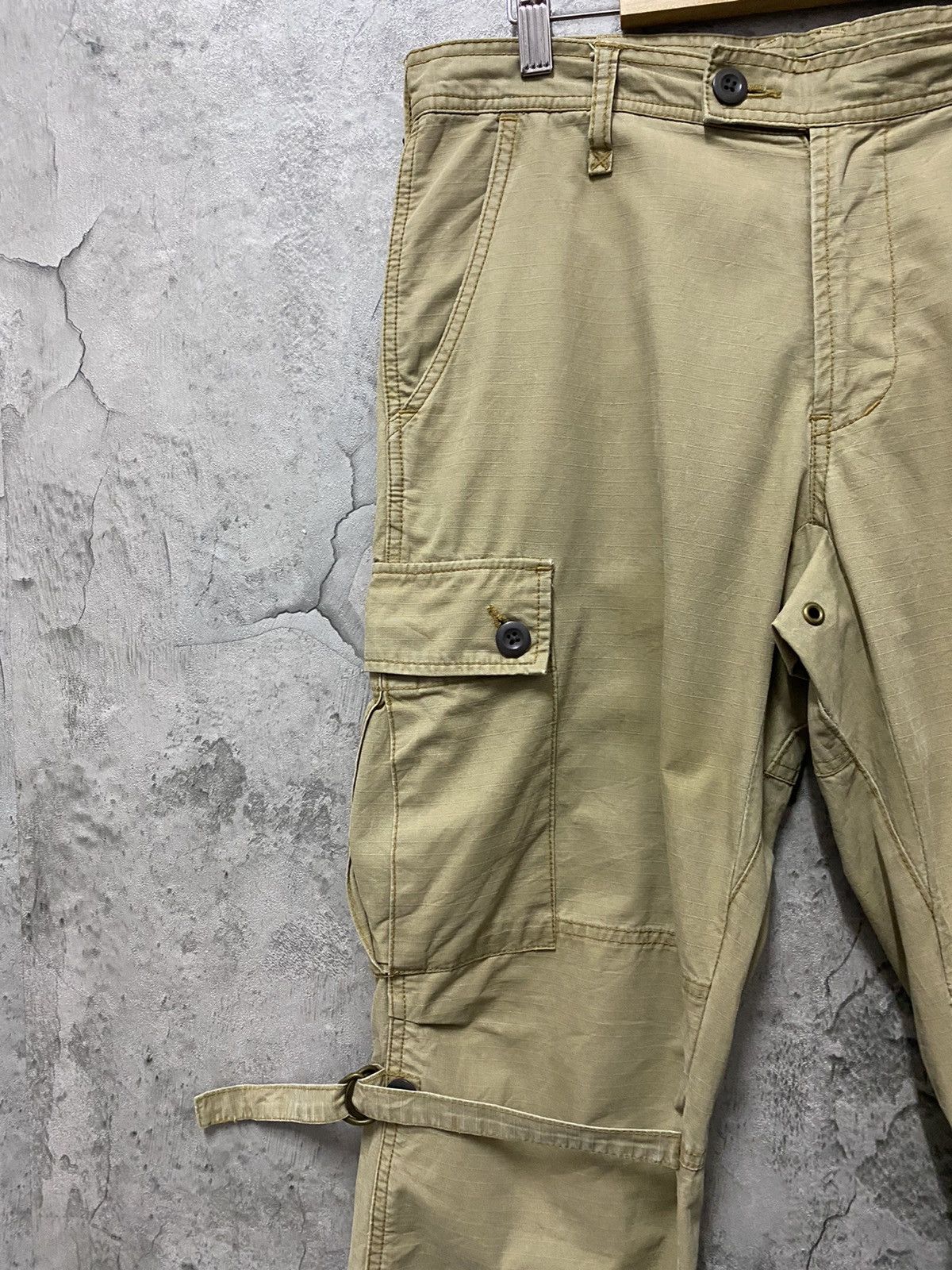Designer Disciple Japan Parachute Bondage Multi Pocket Cargo Pants Size US 32 / EU 48 - 6 Thumbnail