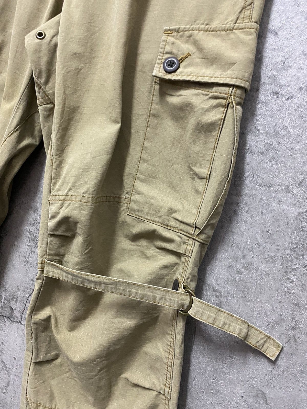 Designer Disciple Japan Parachute Bondage Multi Pocket Cargo Pants Size US 32 / EU 48 - 8 Thumbnail