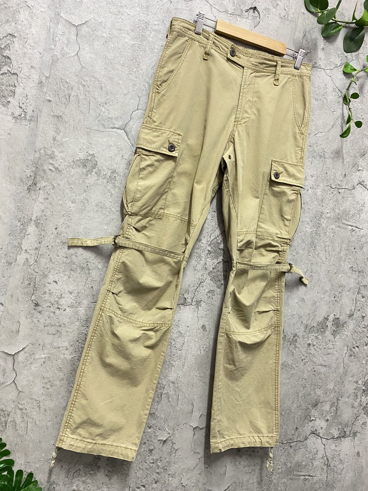 Designer Disciple Japan Parachute Bondage Multi Pocket Cargo Pants Size US 32 / EU 48 - 3 Thumbnail
