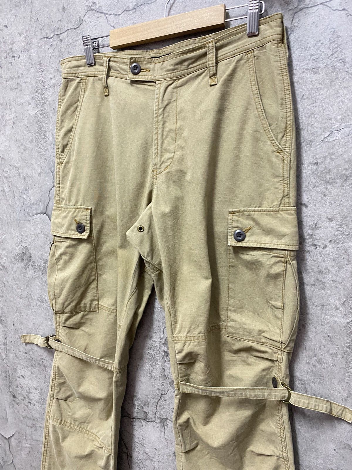 Designer Disciple Japan Parachute Bondage Multi Pocket Cargo Pants Size US 32 / EU 48 - 10 Thumbnail