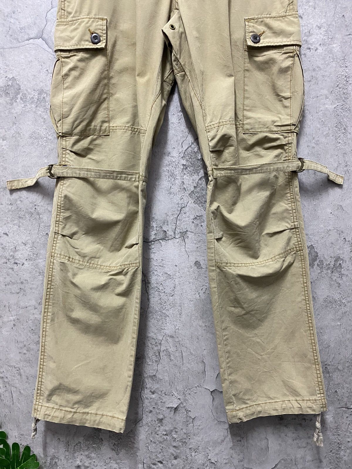 Designer Disciple Japan Parachute Bondage Multi Pocket Cargo Pants Size US 32 / EU 48 - 5 Thumbnail