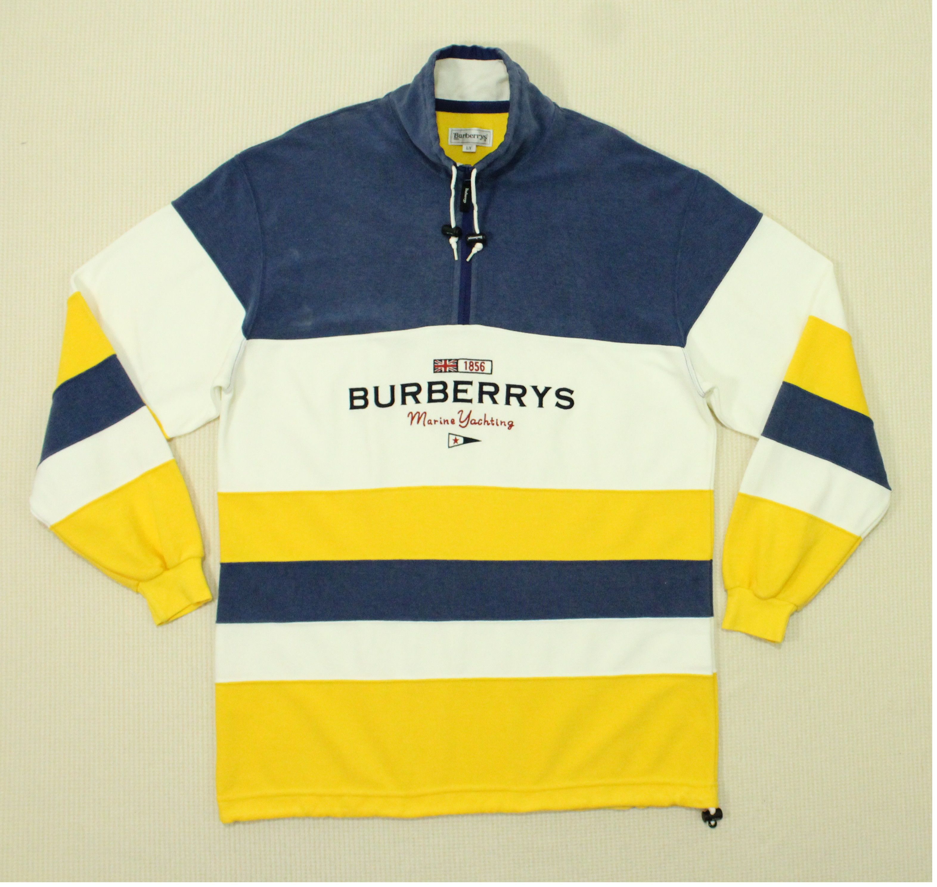 Burberry BURBERRYS Sweater Shirt Patchwork Emroidered Logo Vintage Size US L / EU 52-54 / 3 - 5 Thumbnail