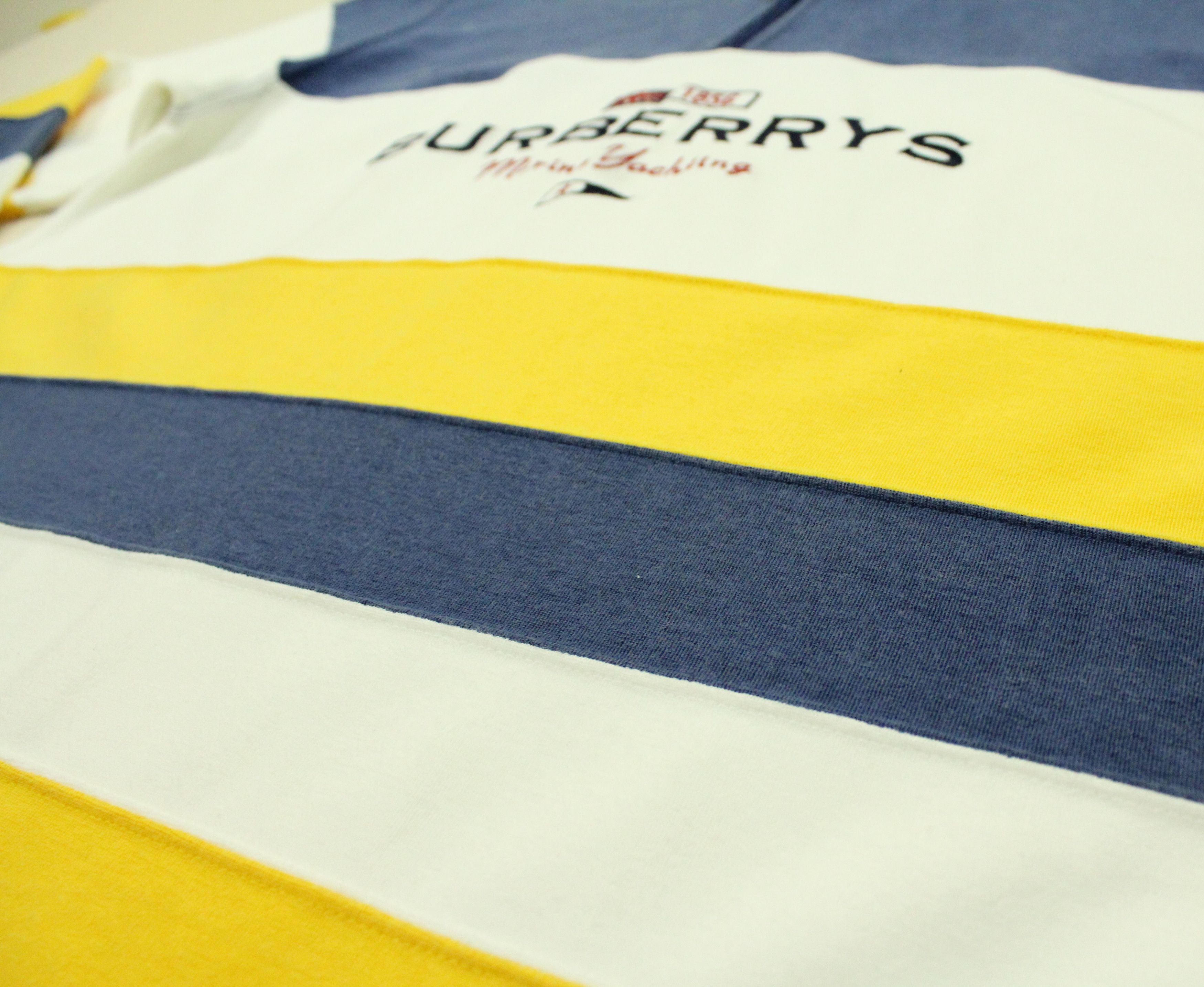 Burberry BURBERRYS Sweater Shirt Patchwork Emroidered Logo Vintage Size US L / EU 52-54 / 3 - 6 Thumbnail