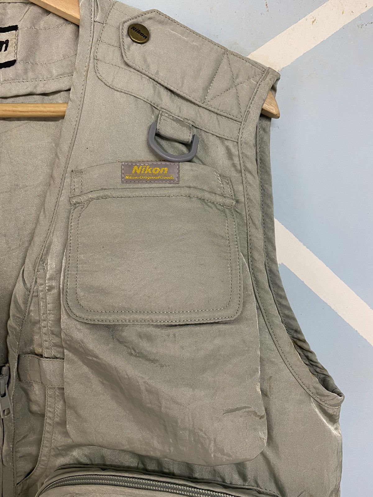 Nikon Vintage Nikon Camera Japan Multi Pocket Parachute Cargo Vest Size US M / EU 48-50 / 2 - 9 Thumbnail