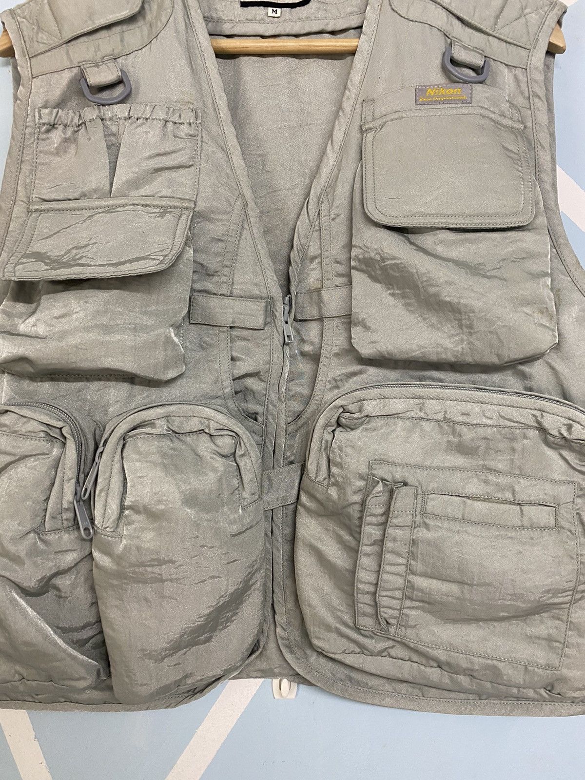 Nikon Vintage Nikon Camera Japan Multi Pocket Parachute Cargo Vest Size US M / EU 48-50 / 2 - 10 Thumbnail