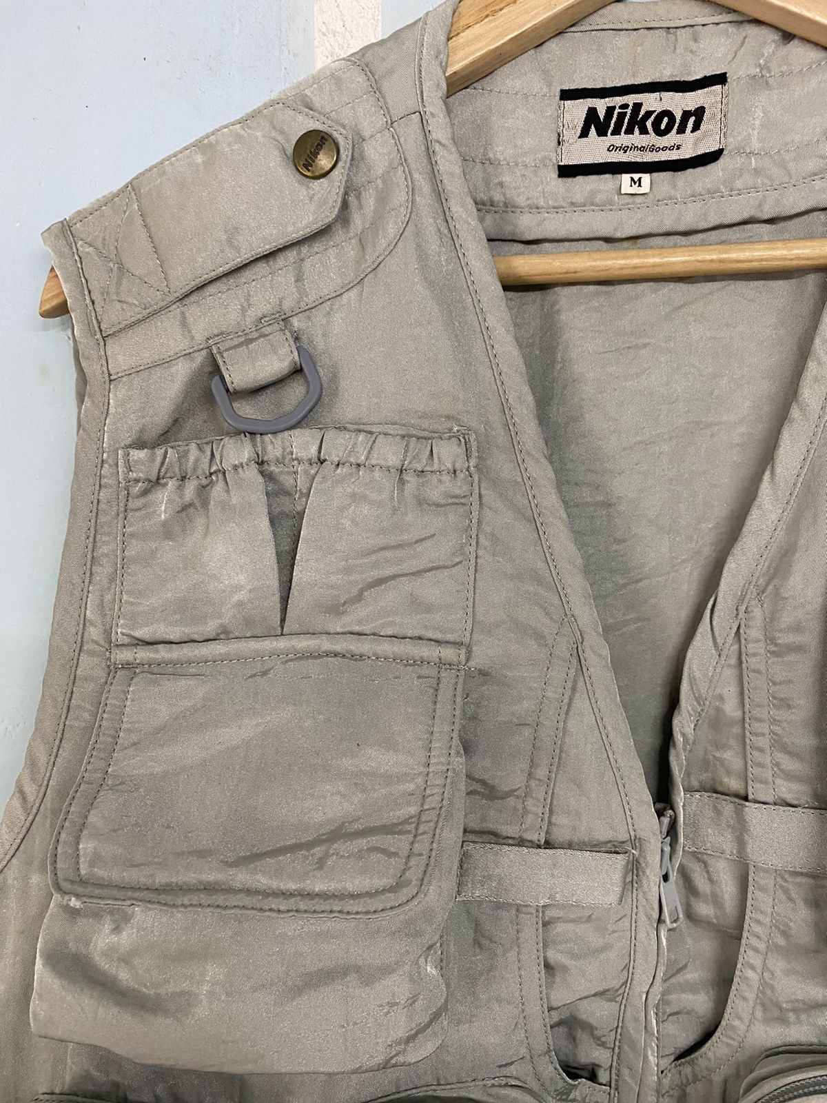Nikon Vintage Nikon Camera Japan Multi Pocket Parachute Cargo Vest Size US M / EU 48-50 / 2 - 8 Thumbnail