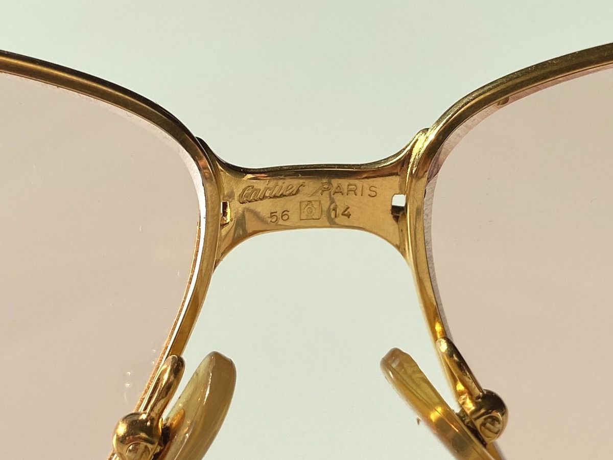 Cartier ★0% TAX★ 18K GOLD PLATED CARTIER PANTHER GM AVIATOR SHADES Size ONE SIZE - 8 Thumbnail