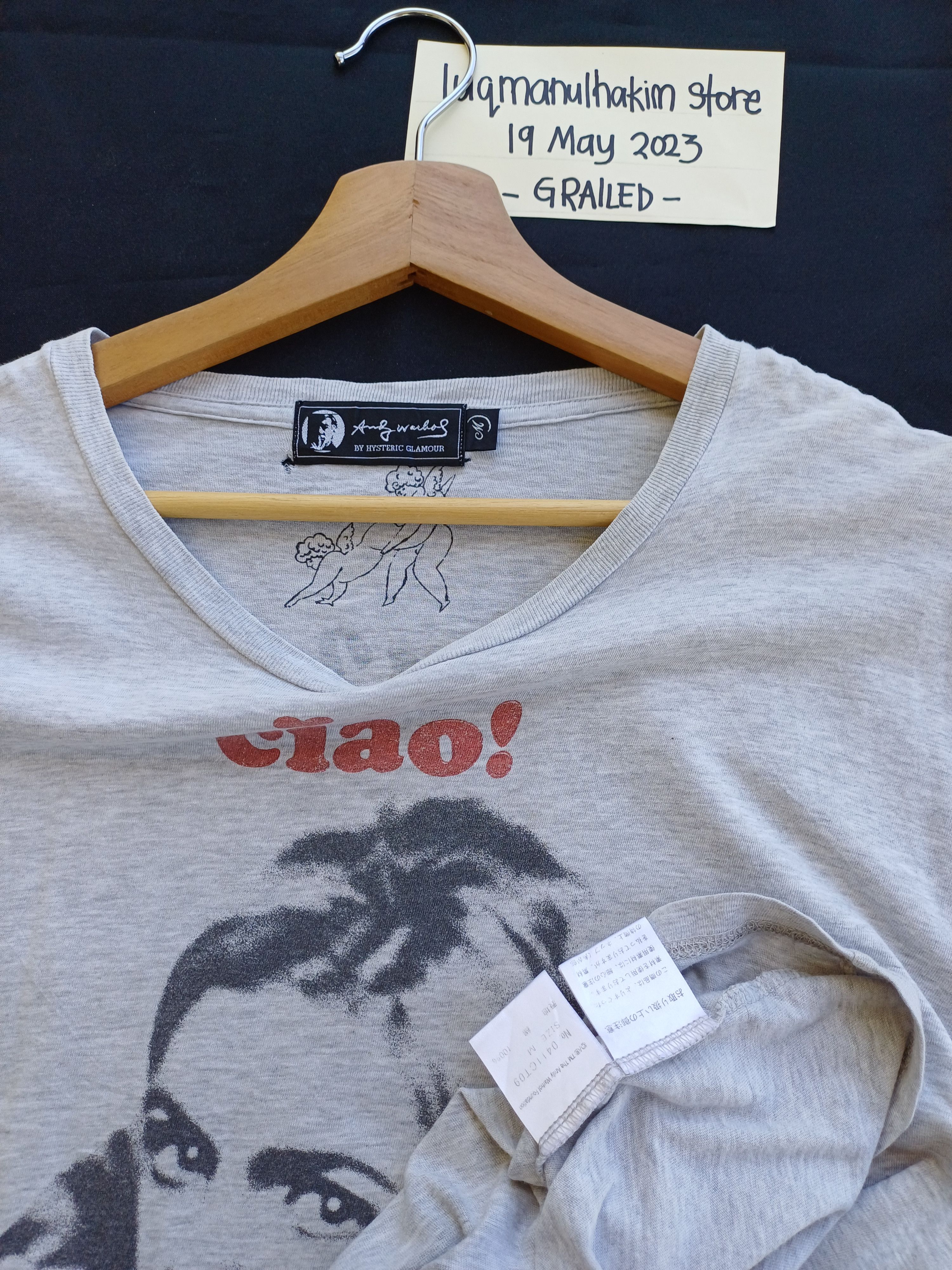 Hysteric Glamour RARE Vintage Andy Warhol x Hysteric Glamour Print Tshirt Size US M / EU 48-50 / 2 - 12 Thumbnail