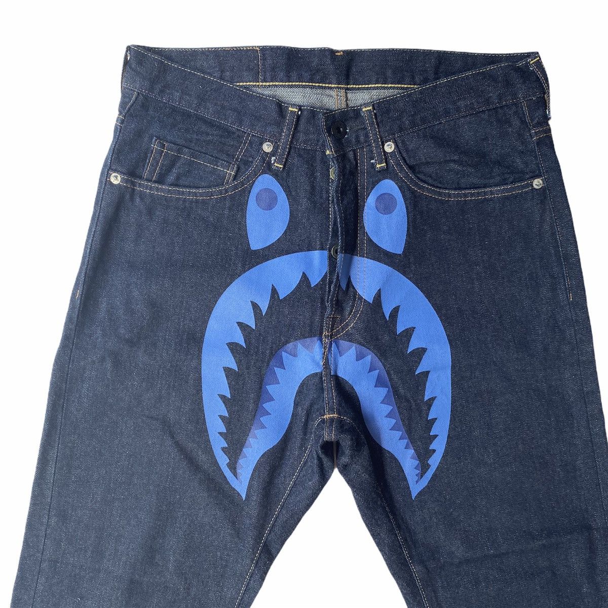 Bape Shark Denim Size US 32 / EU 48 - 3 Thumbnail