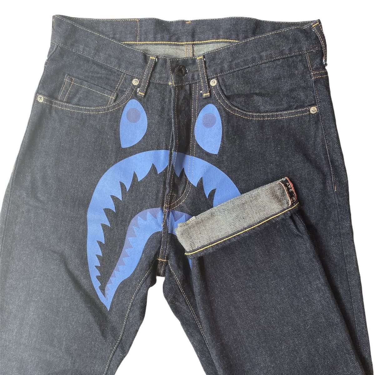 Bape Shark Denim Size US 32 / EU 48 - 1 Thumbnail