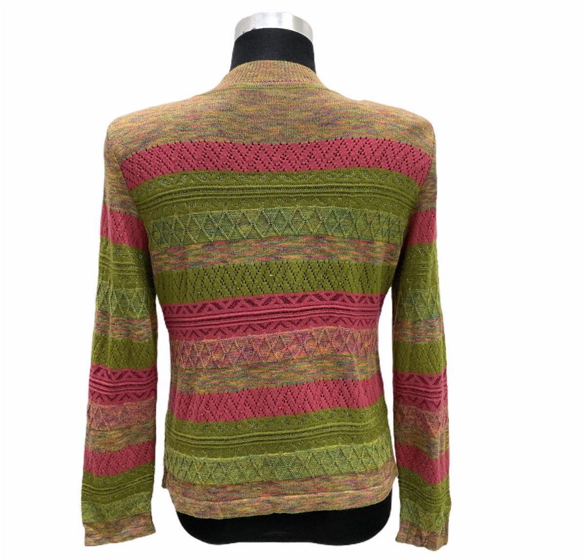 Aran Isles Knitwear × Designer LOBJIE Aran Navajo Native Isle like Coogi Knitwear Sweater Size M / US 6-8 / IT 42-44 - 2 Thumbnail