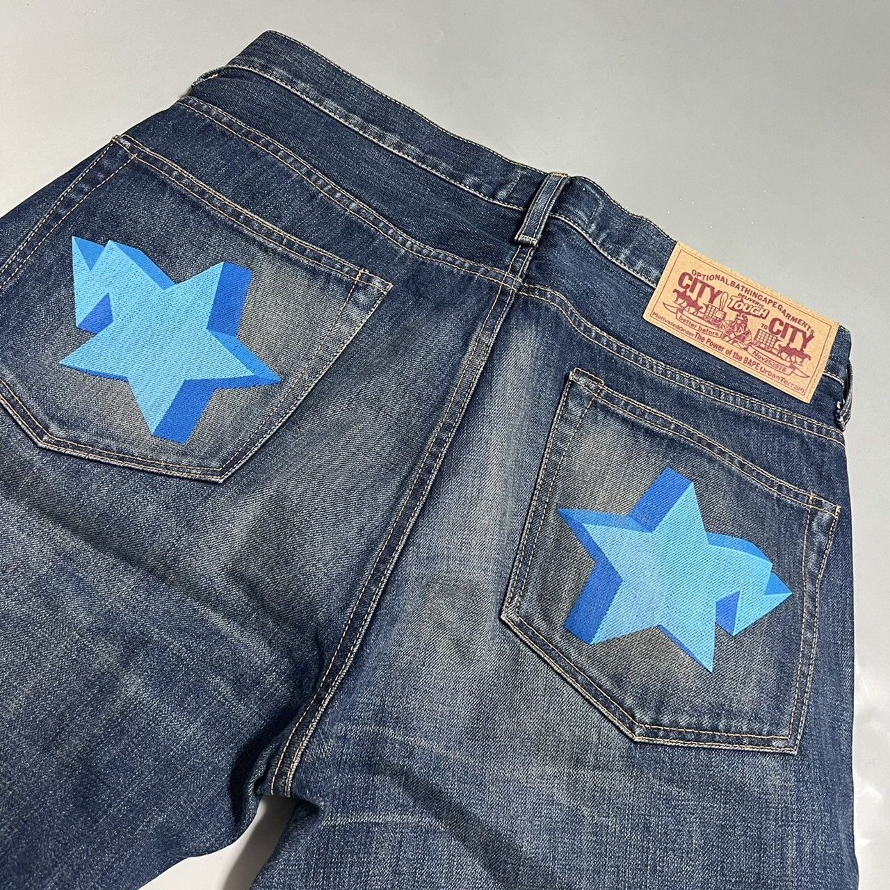 3D Bape Sta Denim Shorts