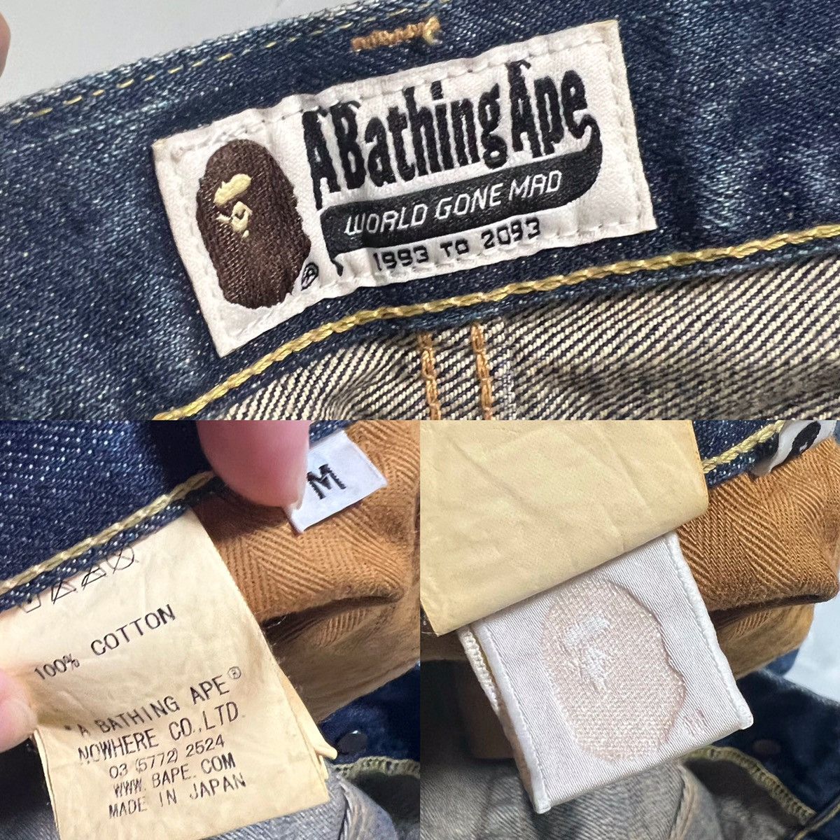 Bape 3D Bape Sta Denim Shorts Size US 32 / EU 48 - 9 Thumbnail