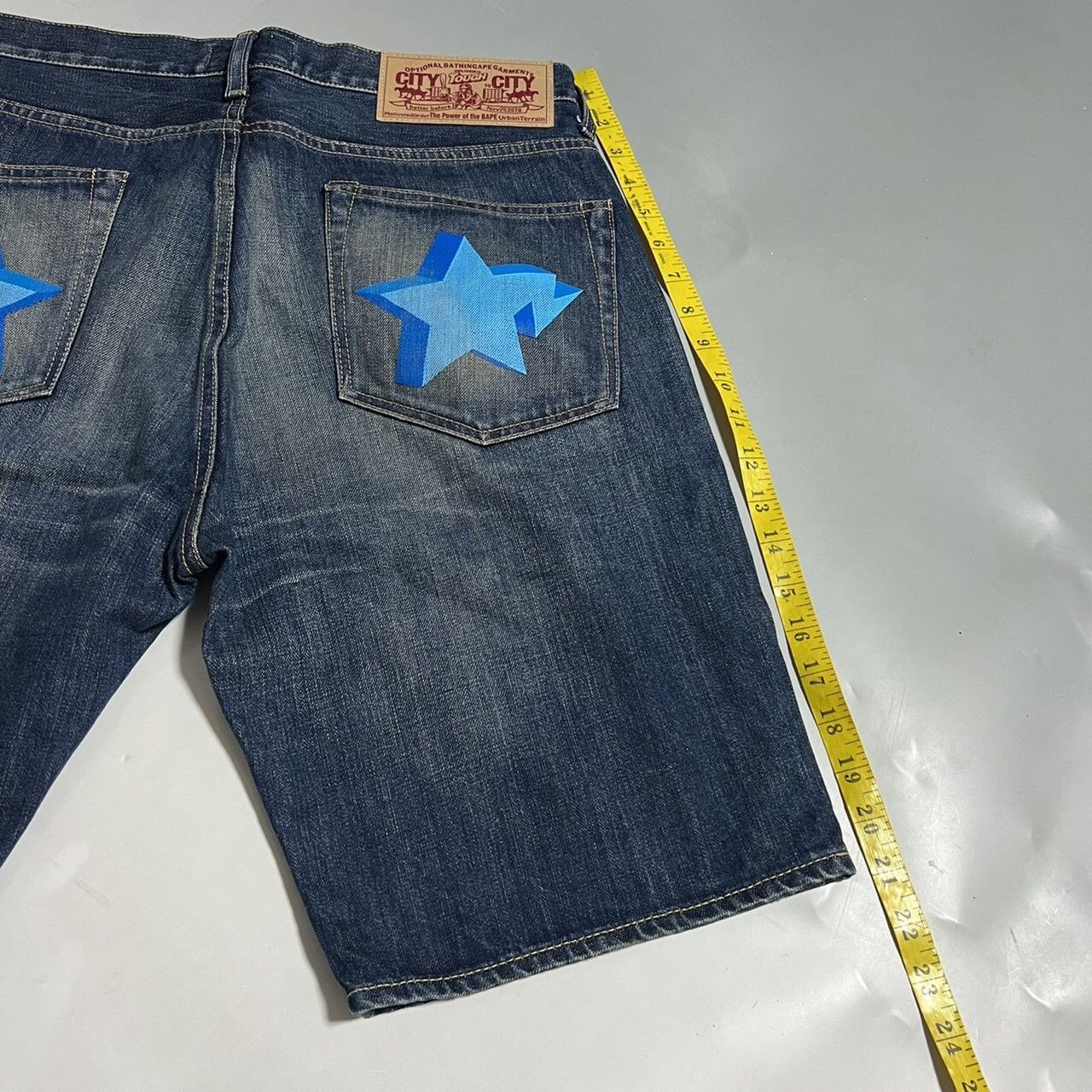 Bape 3D Bape Sta Denim Shorts Size US 32 / EU 48 - 8 Thumbnail