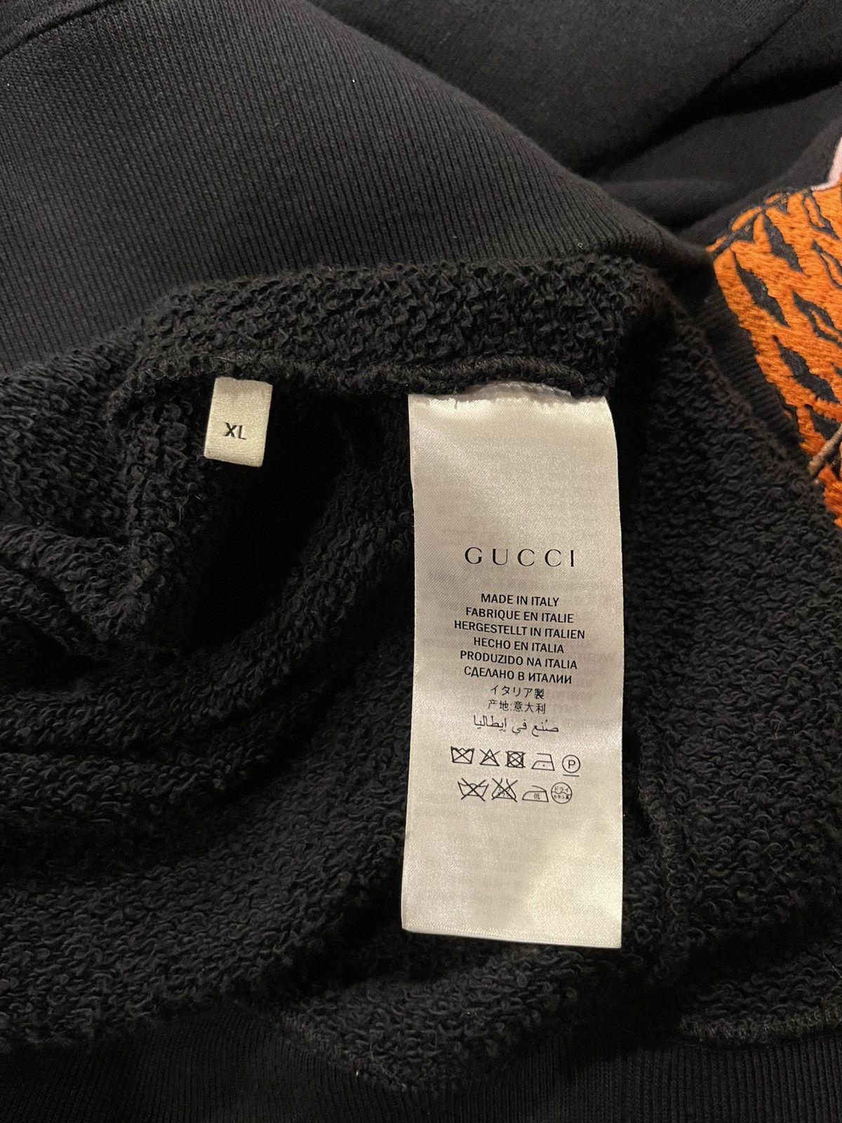 Gucci Gucci 2017 Embroidered Floral Tiger Black Hoodie RARE Size US XL / EU 56 / 4 - 13 Thumbnail