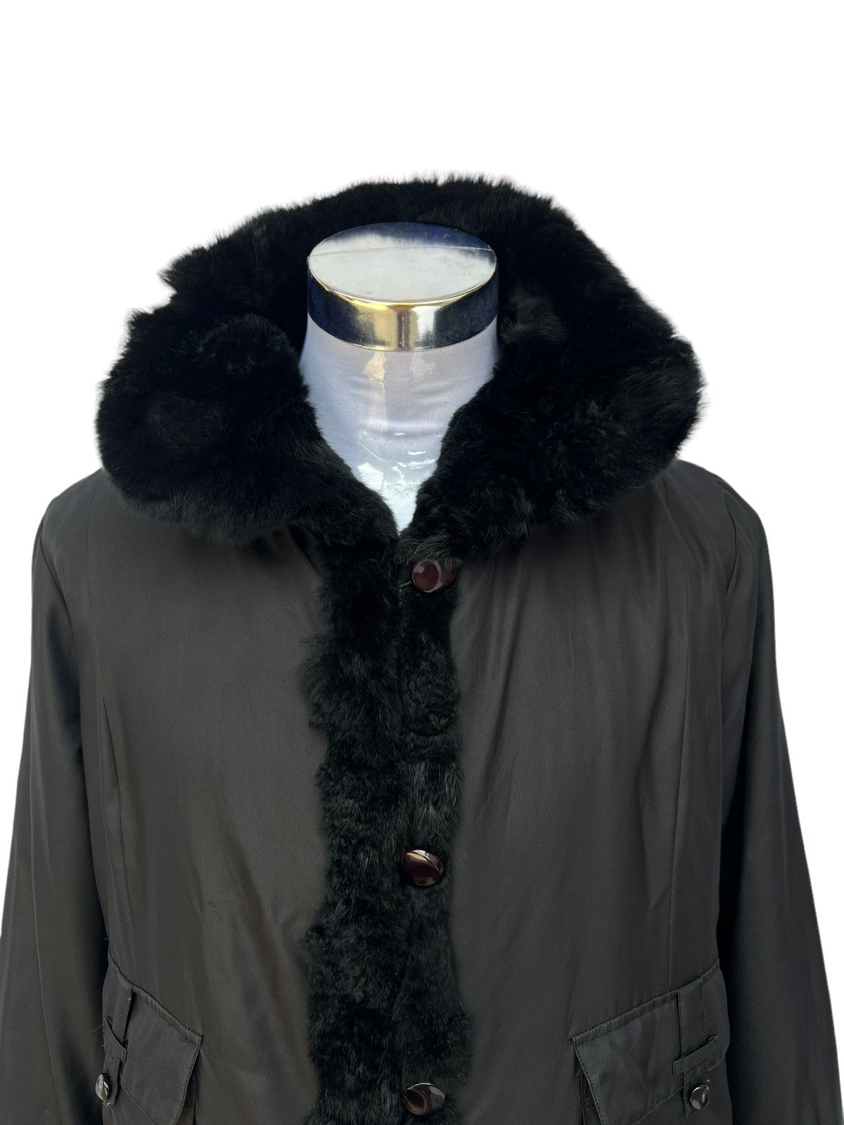 Alberta Ferretti Ferrat Furr Black Jacket Inspire Size S / US 4 / IT 40 - 7 Thumbnail