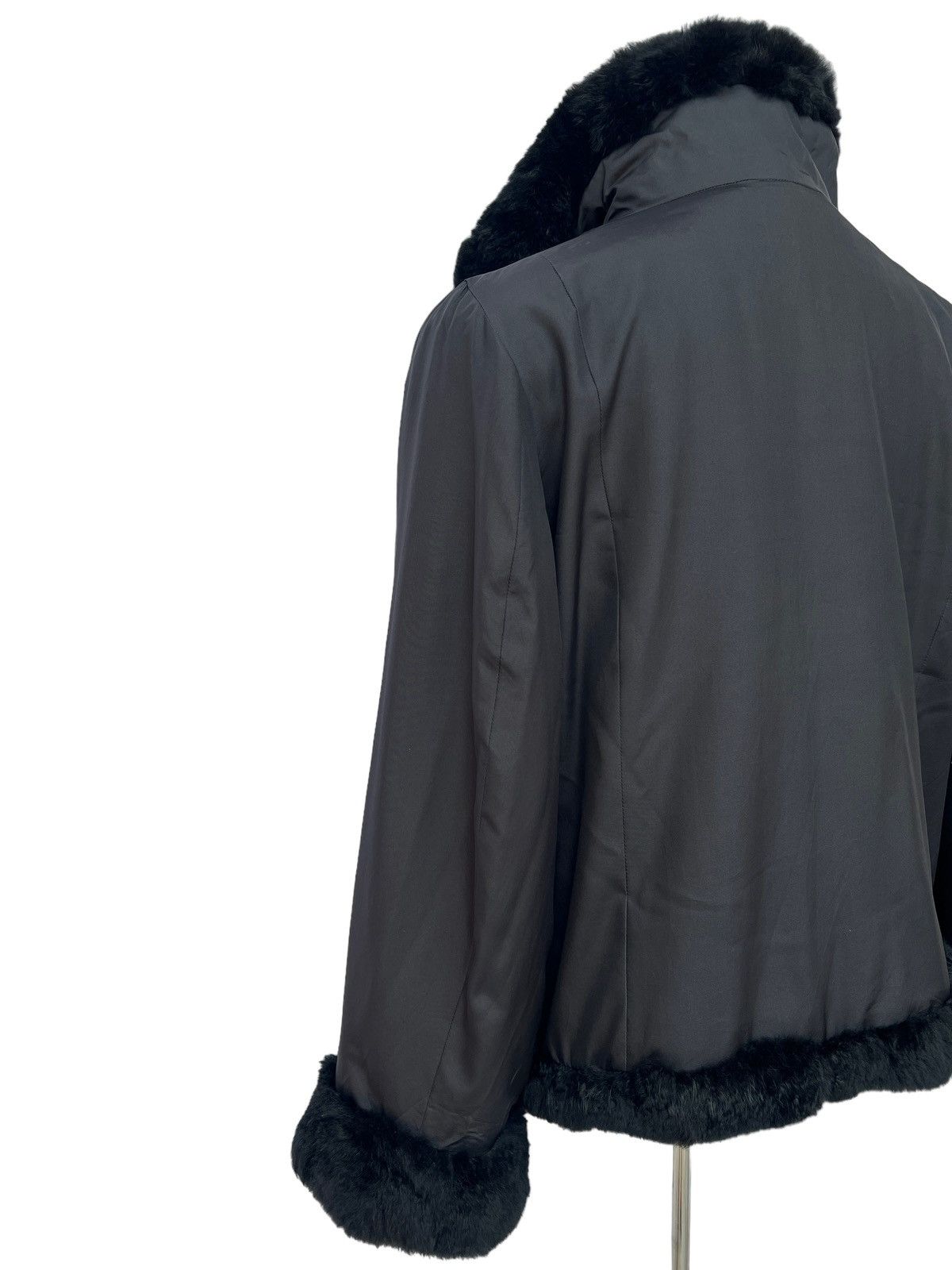 Alberta Ferretti Ferrat Furr Black Jacket Inspire Size S / US 4 / IT 40 - 10 Thumbnail