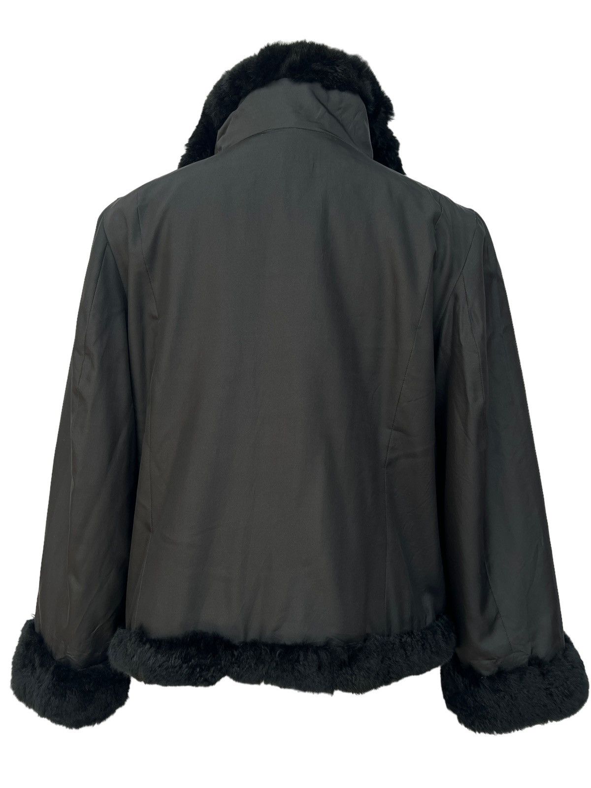 Alberta Ferretti Ferrat Furr Black Jacket Inspire Size S / US 4 / IT 40 - 4 Thumbnail