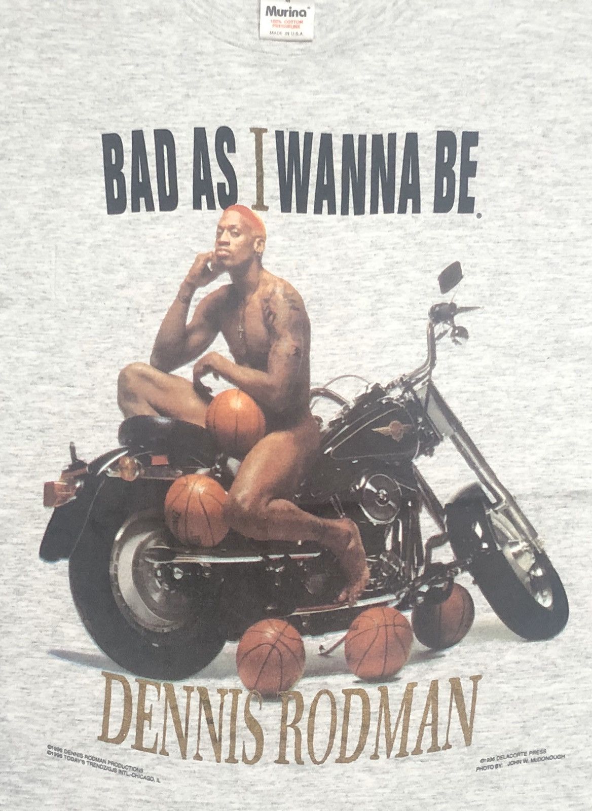 NBA × Vintage Vintage DENNIS RODMAN BAD ASS Size US L / EU 52-54 / 3 - 2 Thumbnail