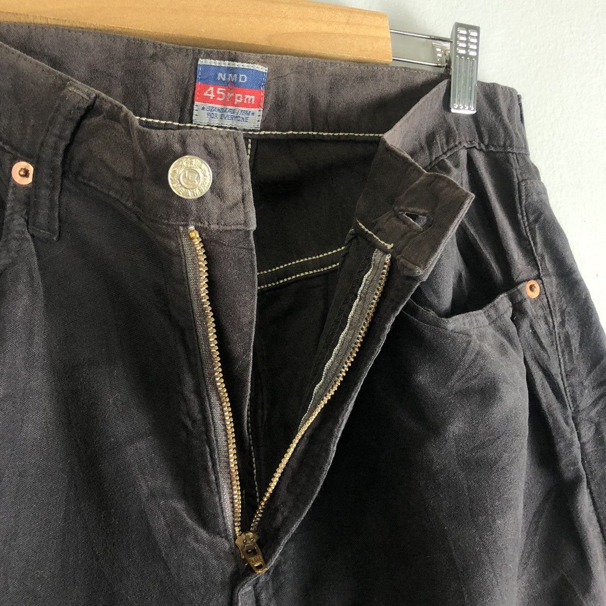 45rpm DL 45 RPM japan Black Straight cut Pants #c1281 Size US 30 / EU 46 - 6 Thumbnail